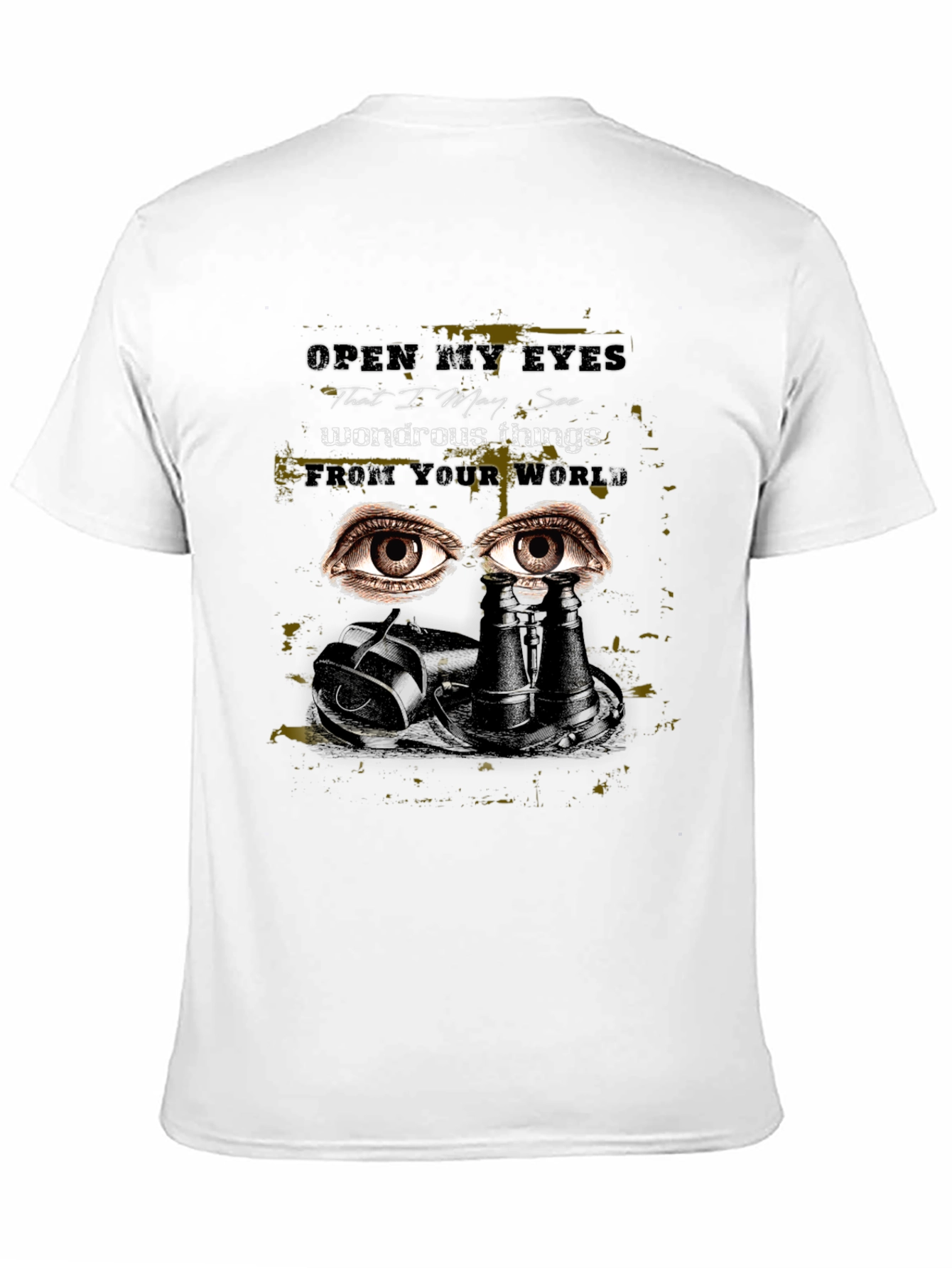 Black Eye See the World Tee - Unique Graphic Print T-Shirt view 11