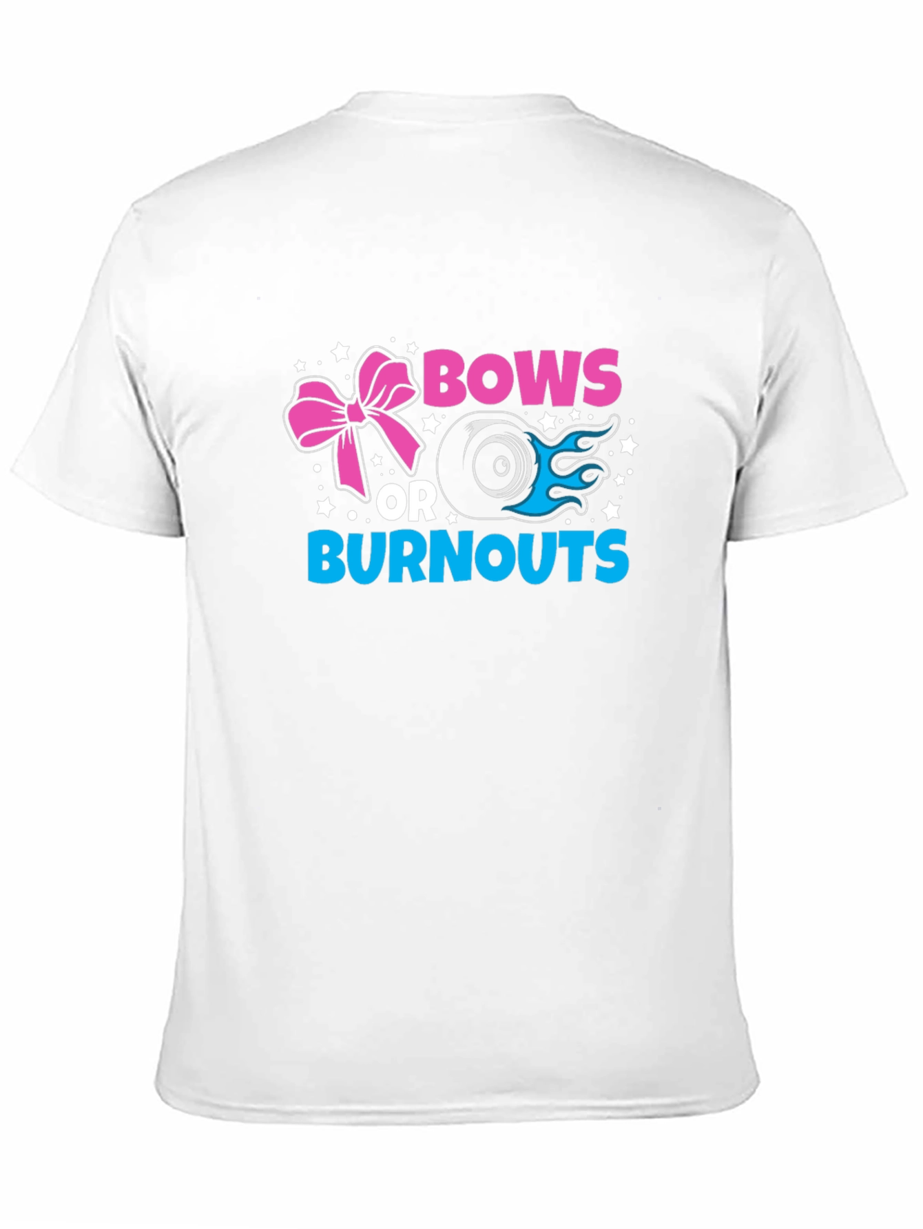 Black Bows or Burnouts Gender Reveal T-Shirt view 11