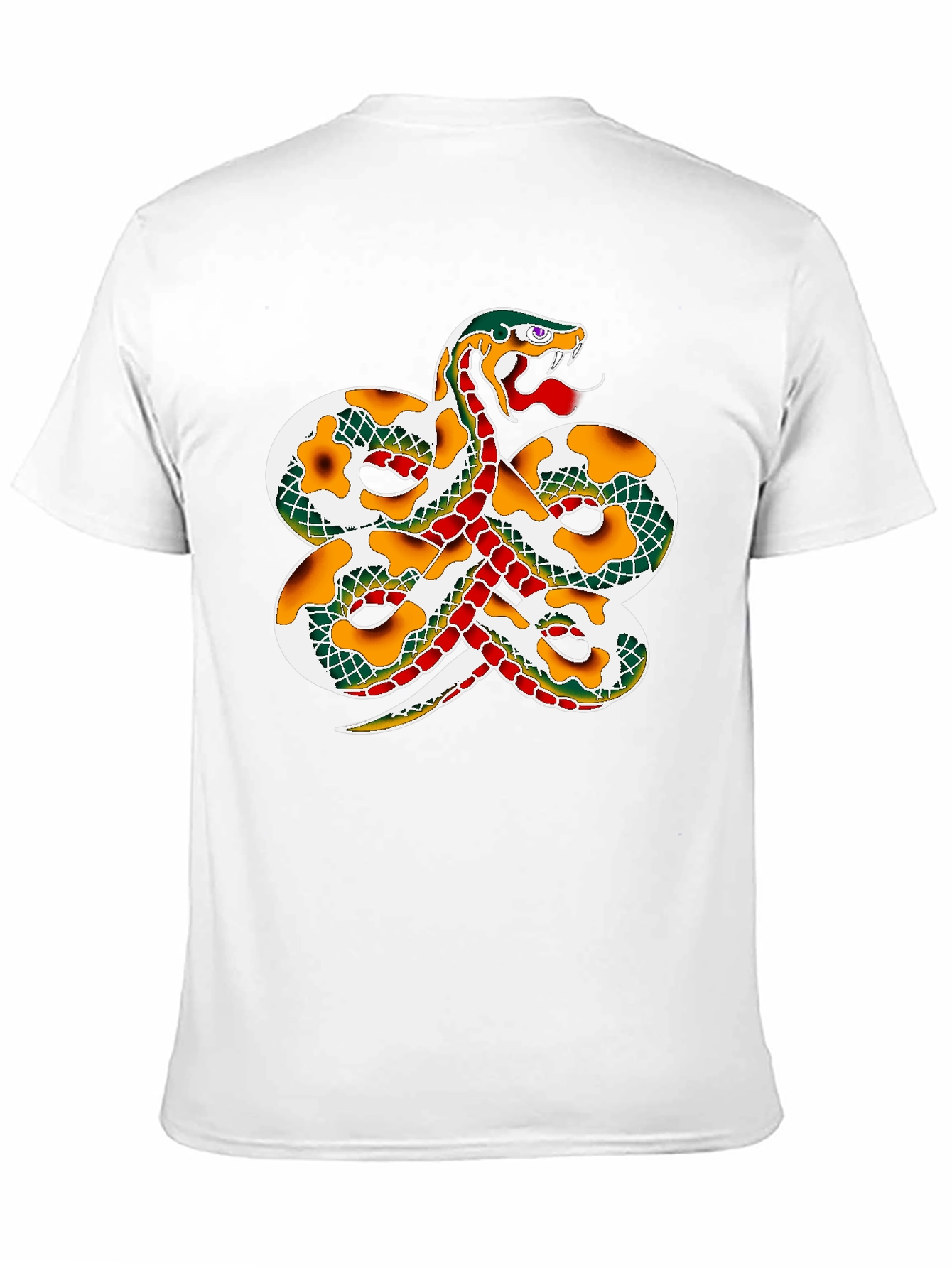 Black Snake Graphic Print T-Shirt - Black view 11