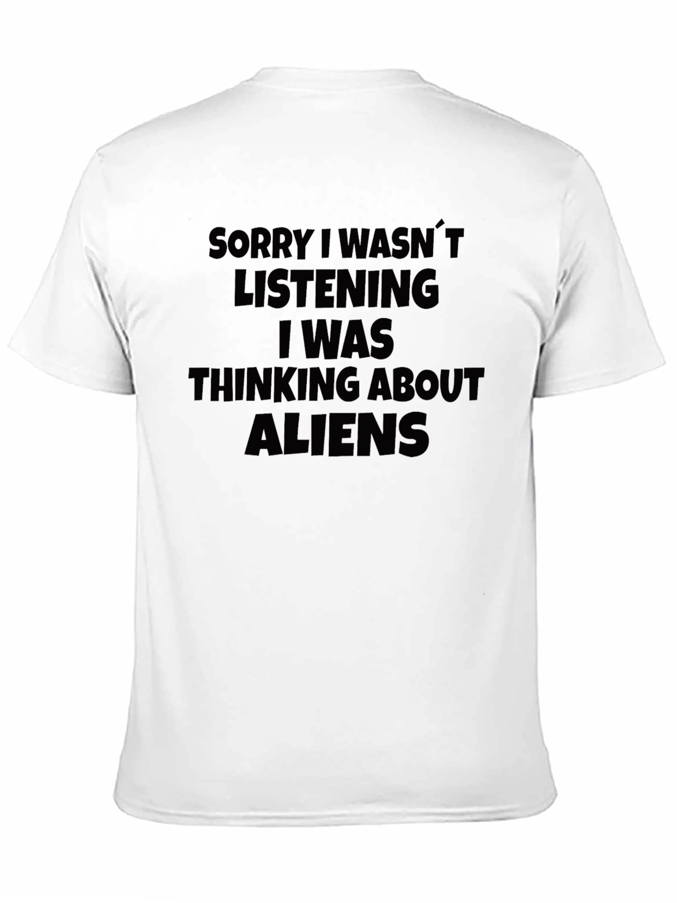 Black Alien Thoughts Graphic Tee - Black T-Shirt view 11