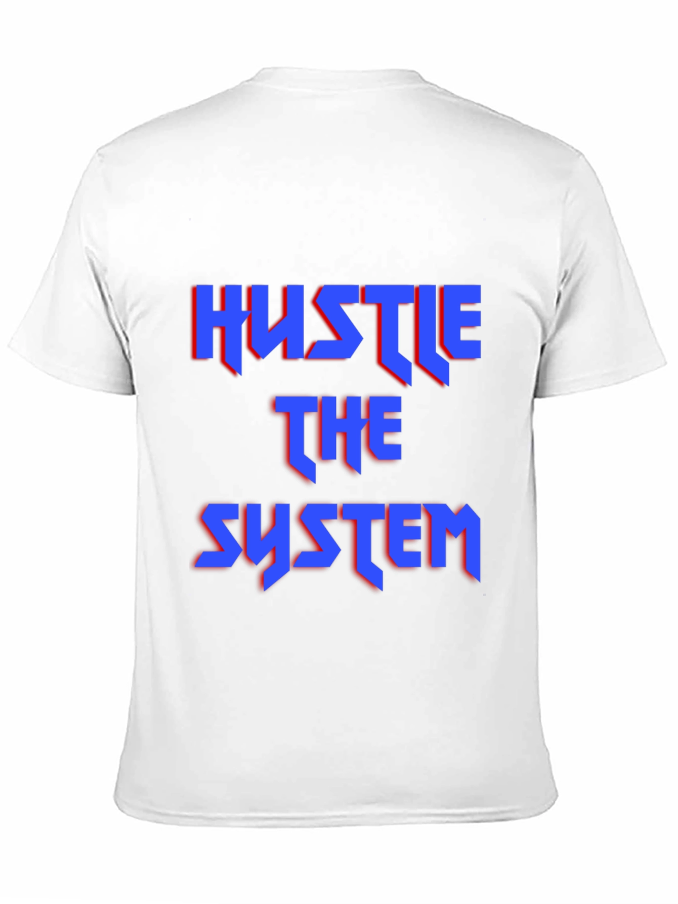 Black Hustle the System Graphic Tee - Bold Statement Shirt view 11