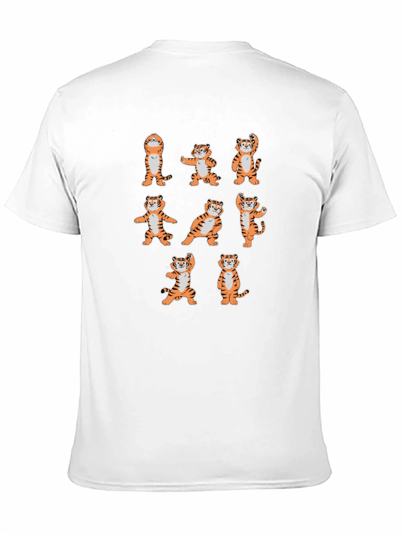 Black Tiger Yoga Black T-Shirt view 11