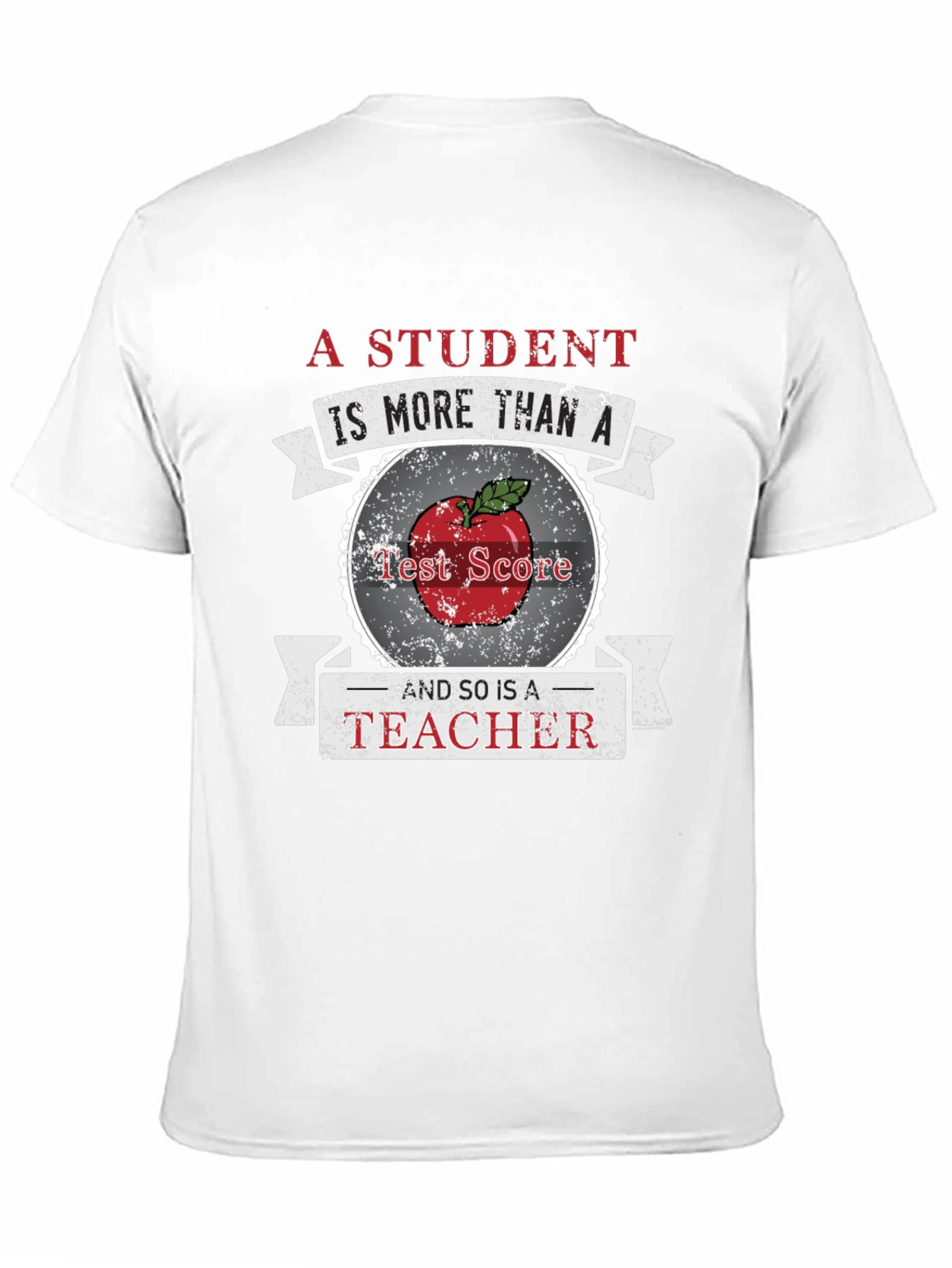 Black Teacher Apple Graphic Tee view 11