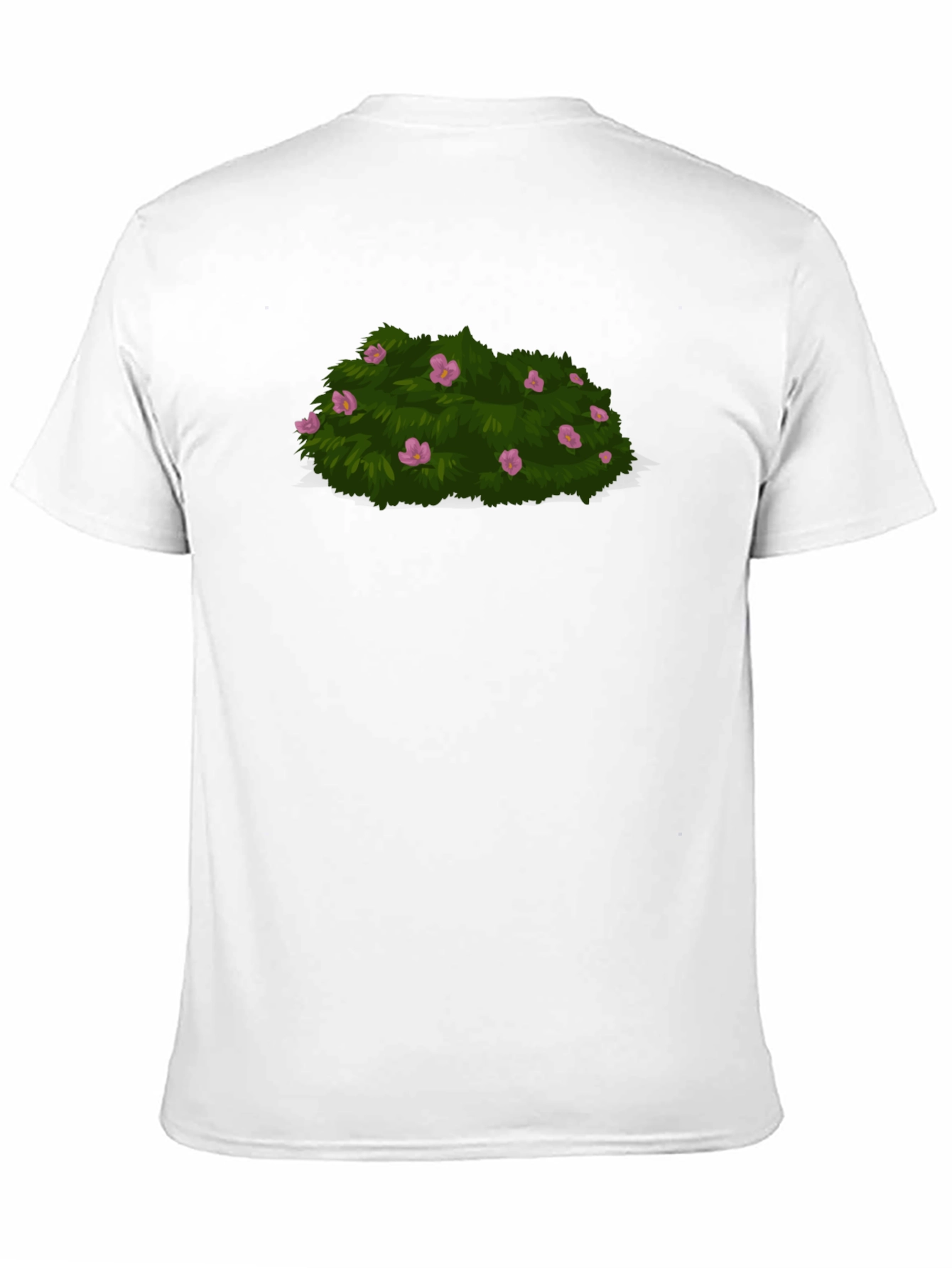 Black Bush With Flowers Graphic Tee - Stylish Casual Wear view 11