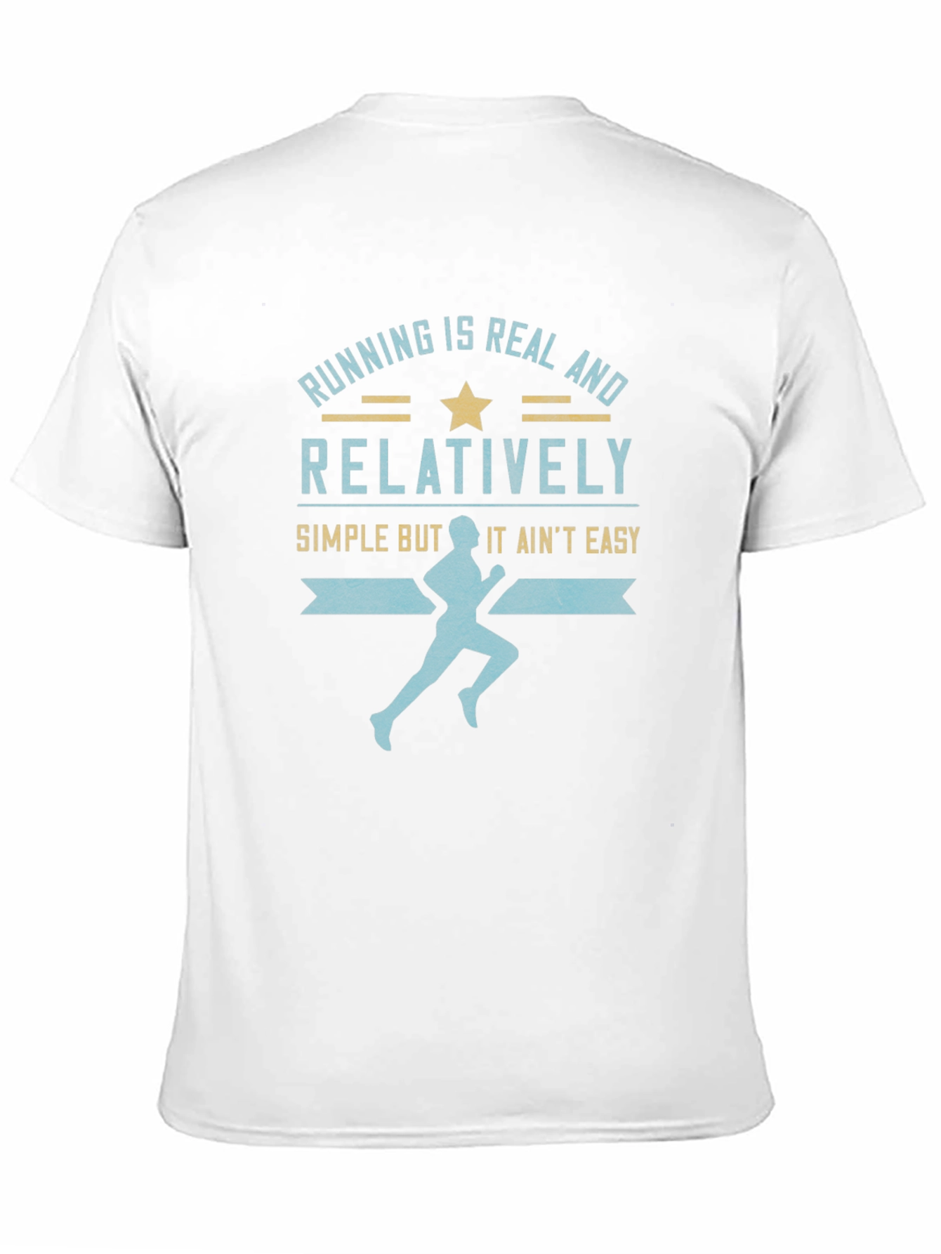 Black Running Is Real Men's Graphic T-Shirt view 11