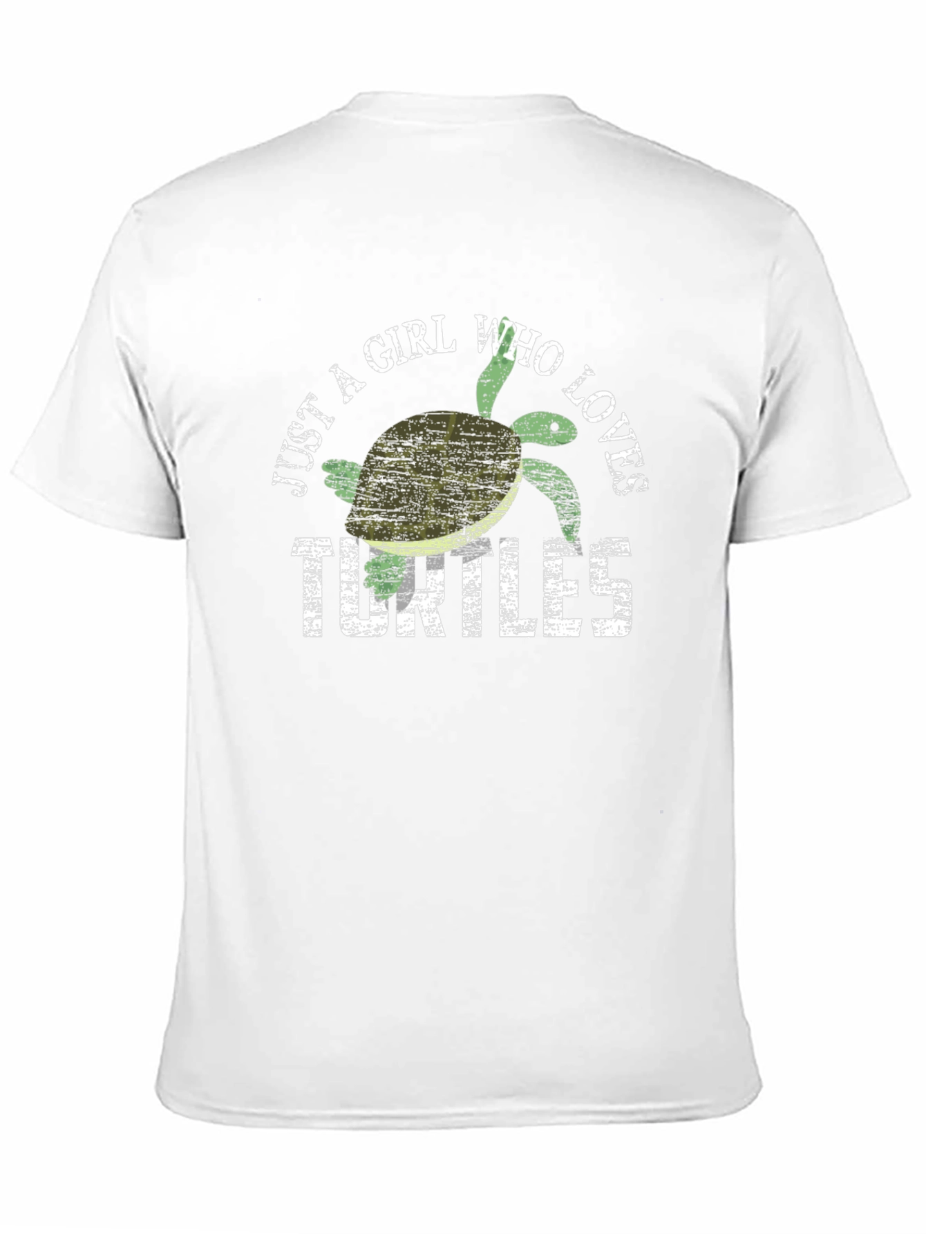 Black Just A Girl Who Loves Turtles T-Shirt view 11