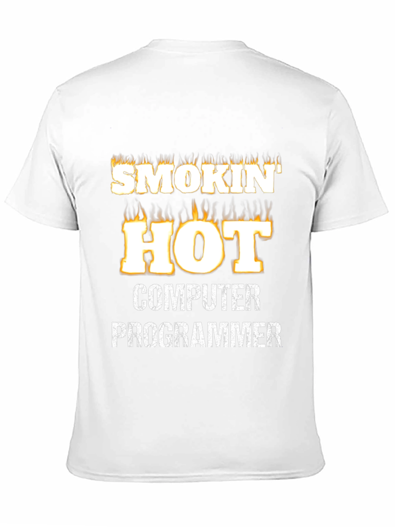 Black Smokin' Hot Computer Programmer Graphic Tee view 11