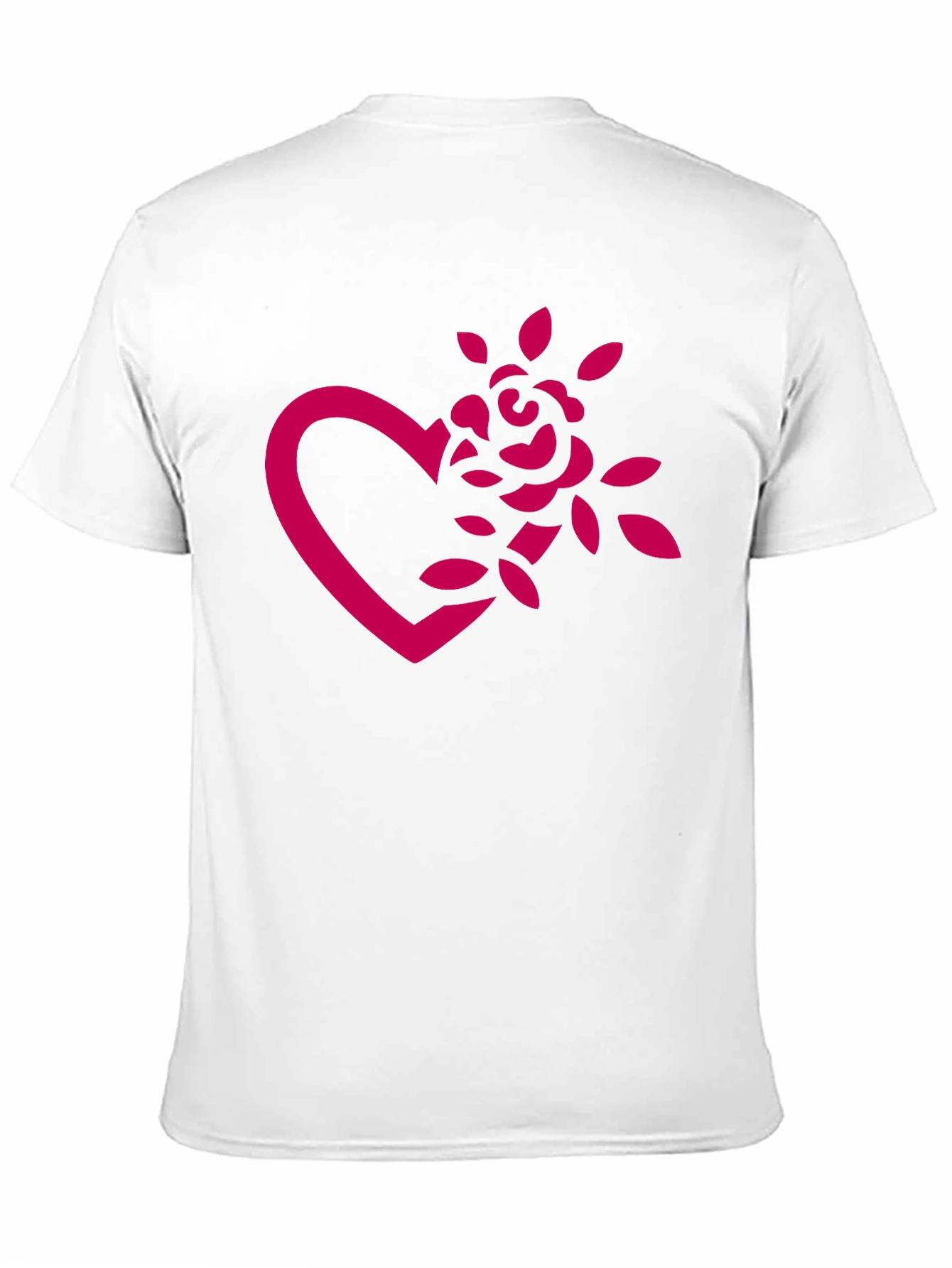 Black Heart Rose Graphic Tee - Black view 11