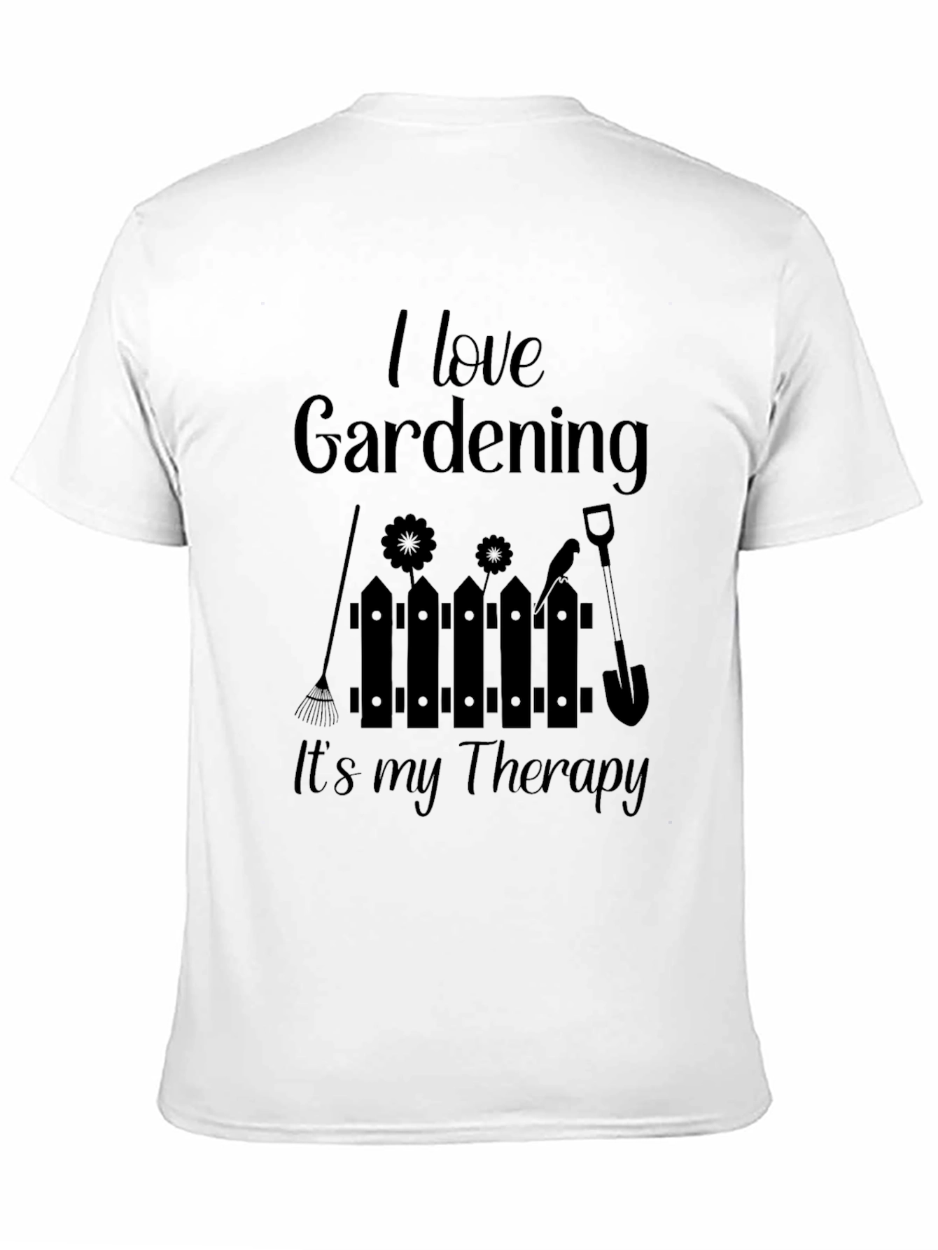 Black Gardening Therapy T-Shirt - Hobbyist Tee view 11