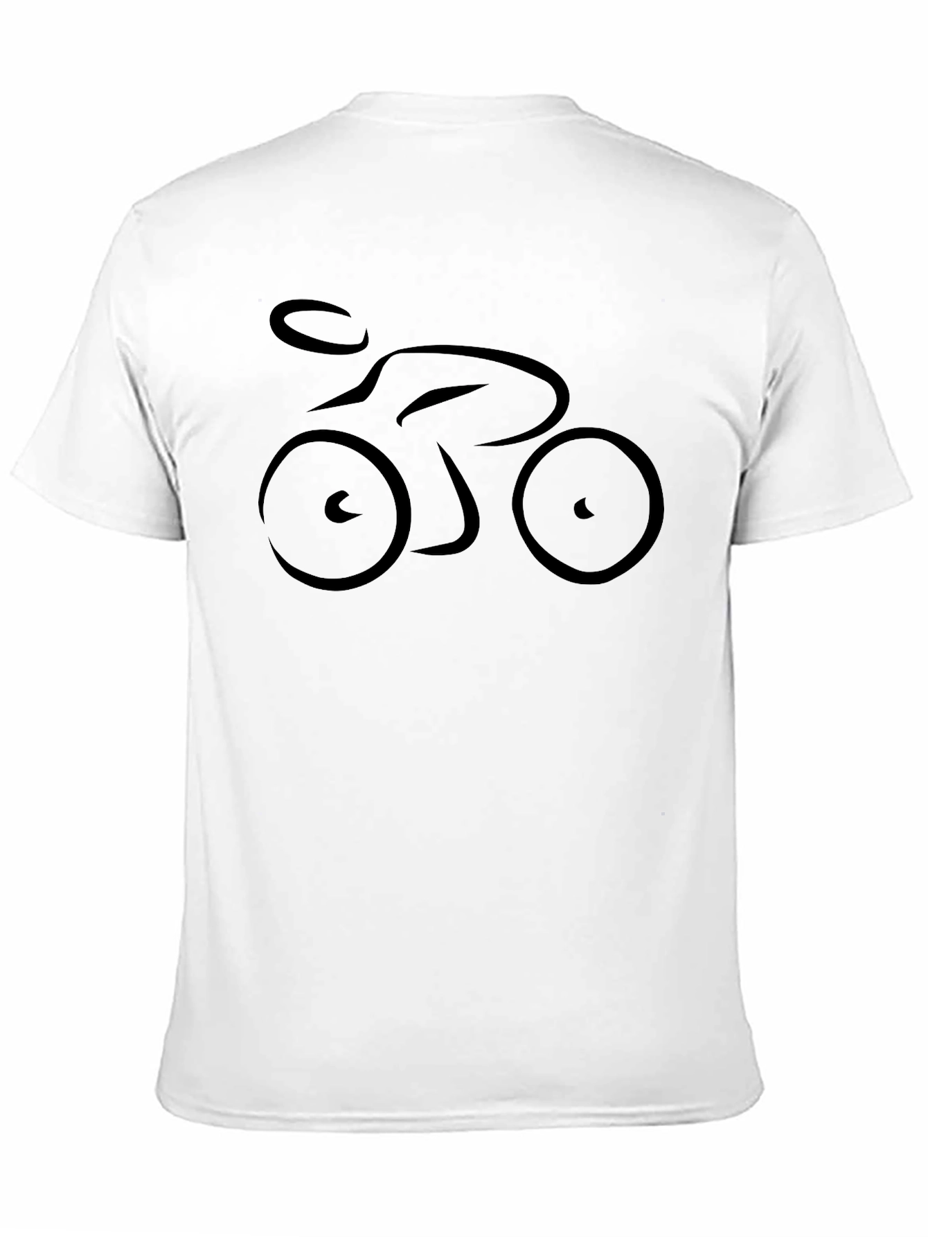 Biker T-Shirt - Minimalist Cycling Design - 11