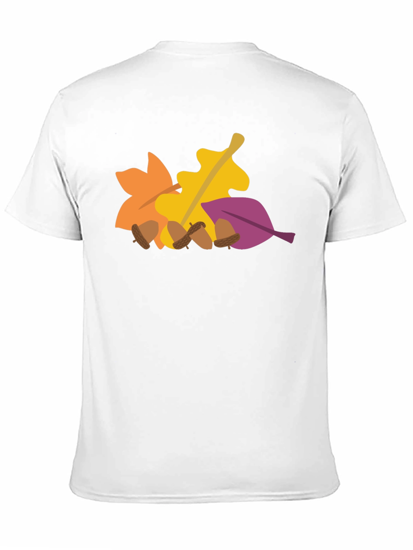 Black Fall Leaves & Acorns Graphic Tee - Autumn Vibes view 11