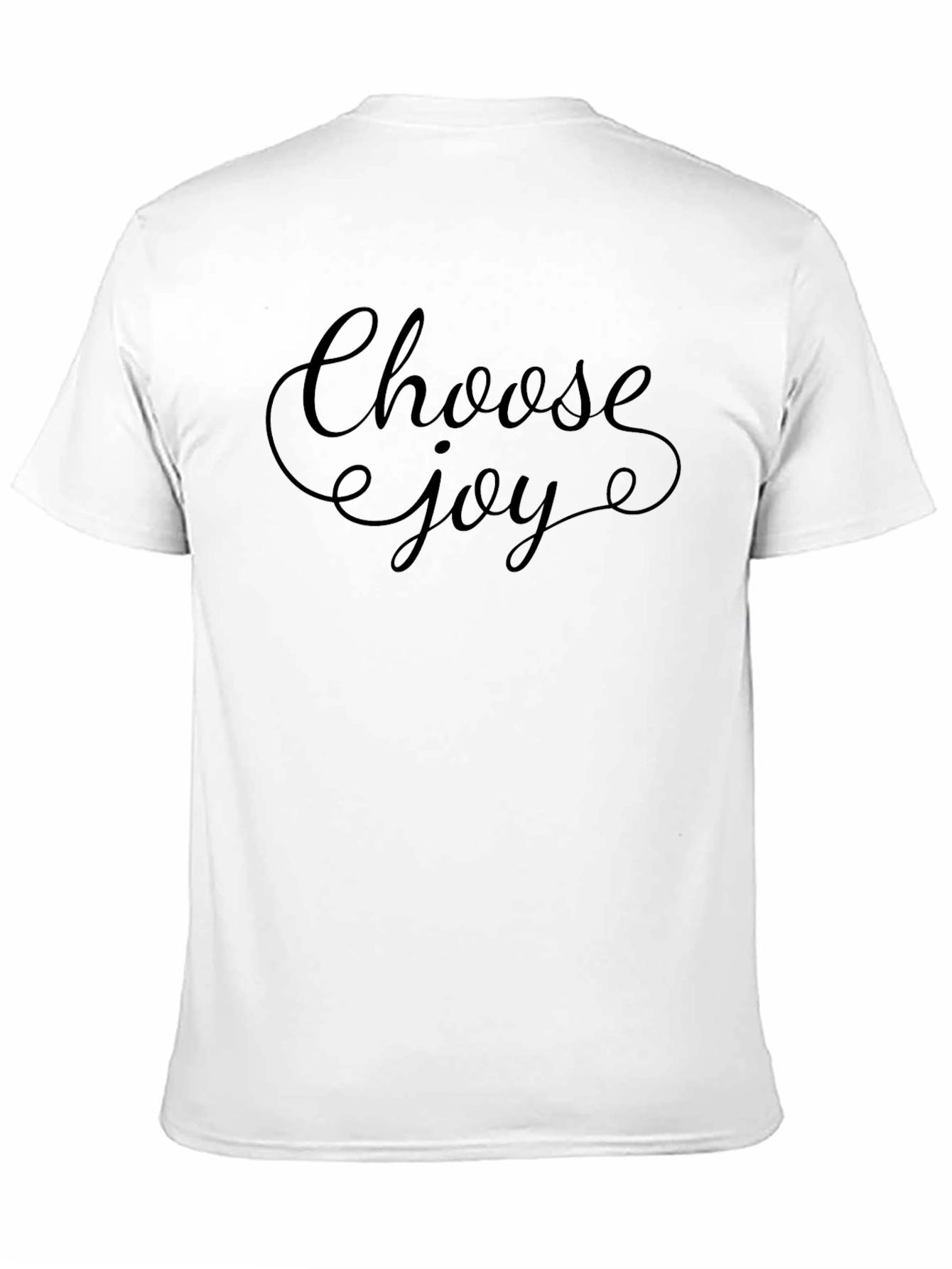 Black Choose Joy Graphic T-Shirt - Black Crew Neck Tee view 11