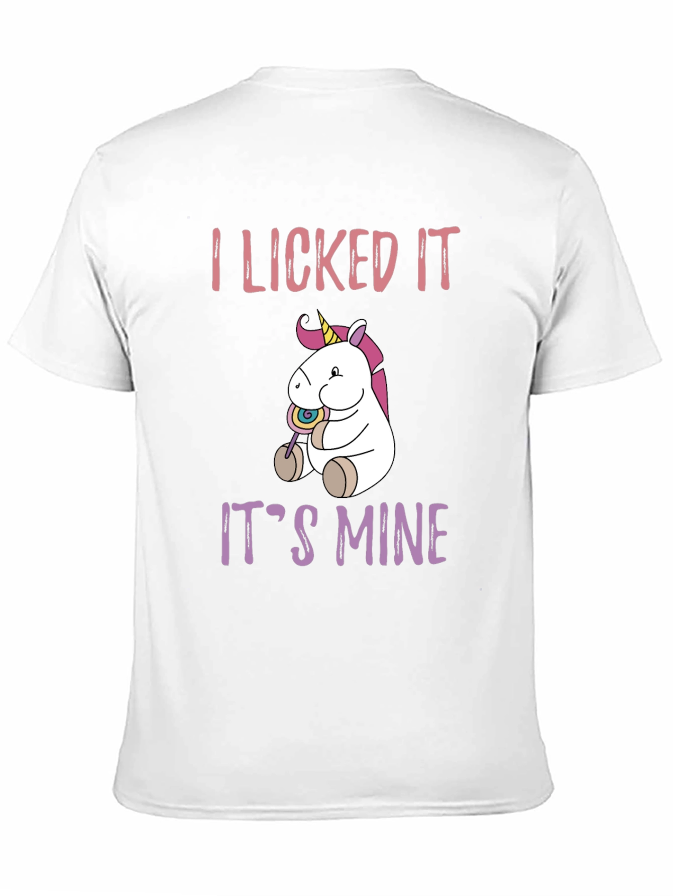 Black Unicorn Lollipop Graphic Tee - I Licked It, It's Mine view 11