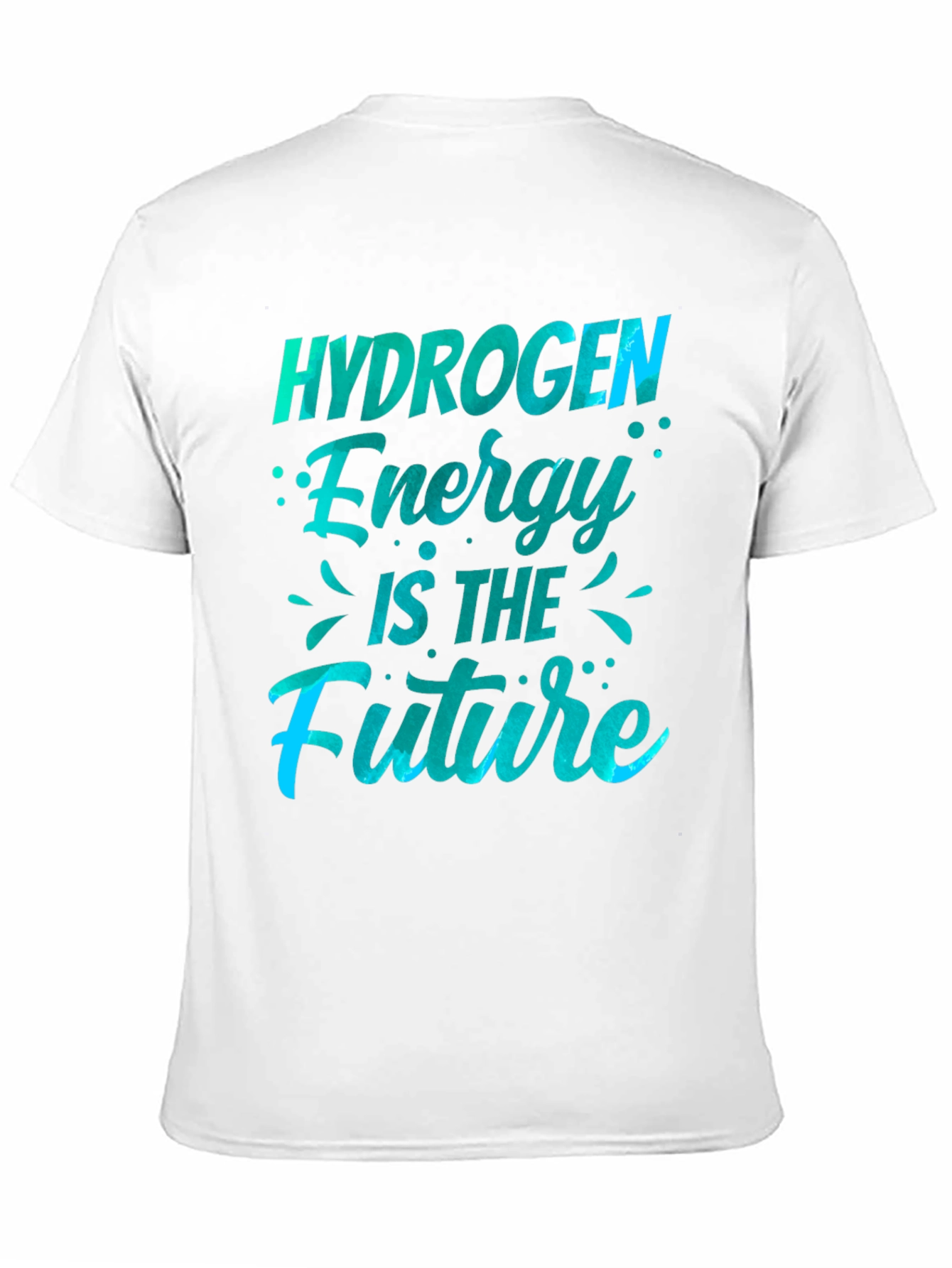 Black Hydrogen Energy Future Graphic T-Shirt view 11