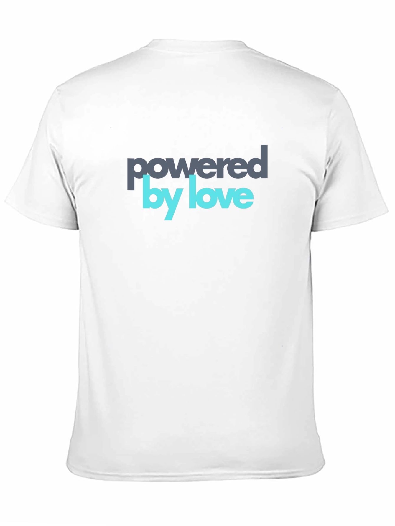 Black Powered by Love Graphic Tee - Soft Cotton Blend view 11