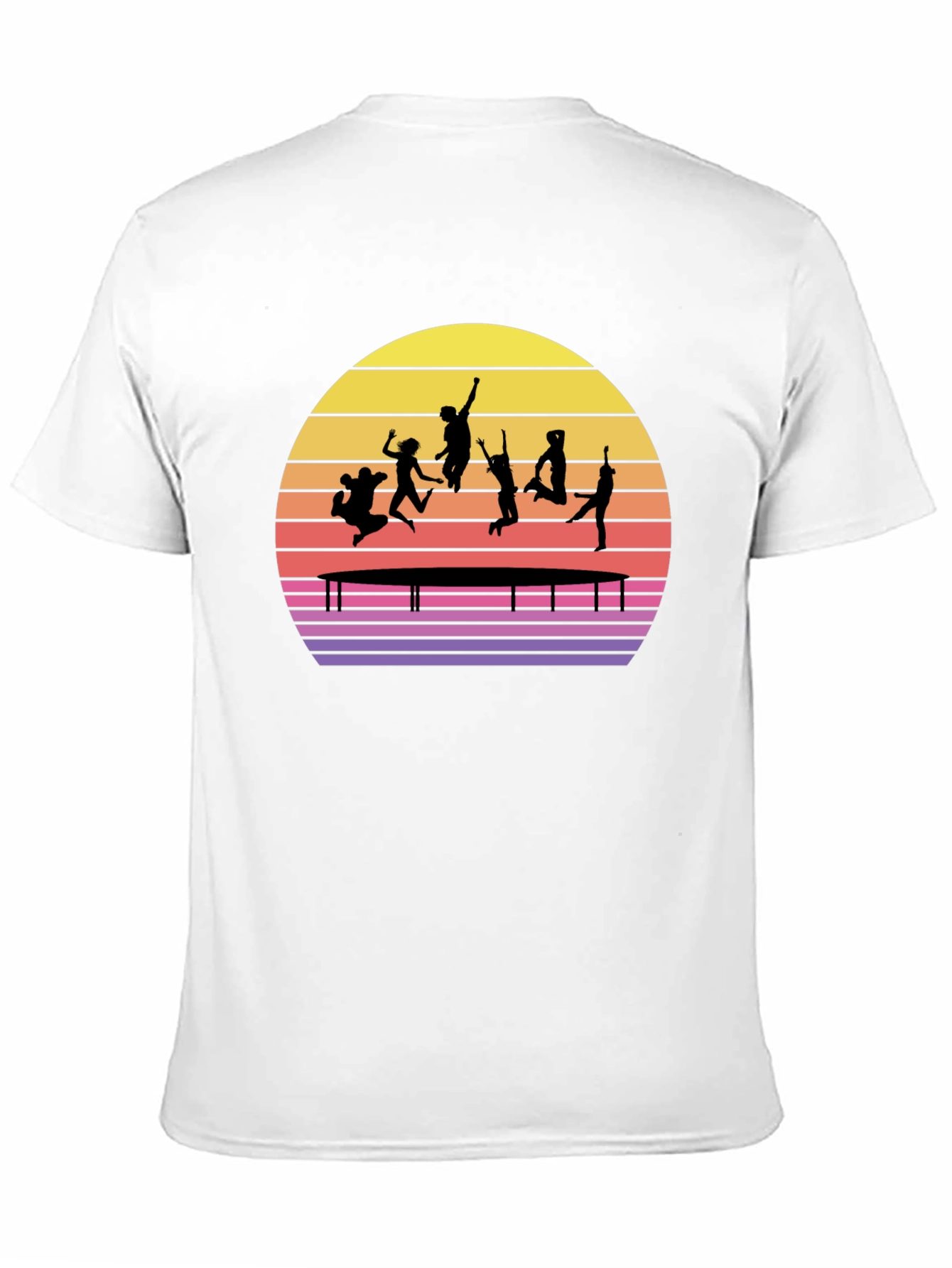 Black Trampoline Sunset Graphic Tee view 11