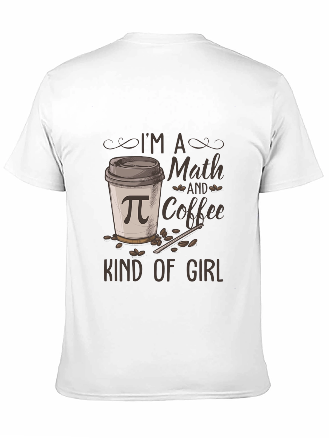 Black Math and Coffee Kind of Girl T-Shirt view 11