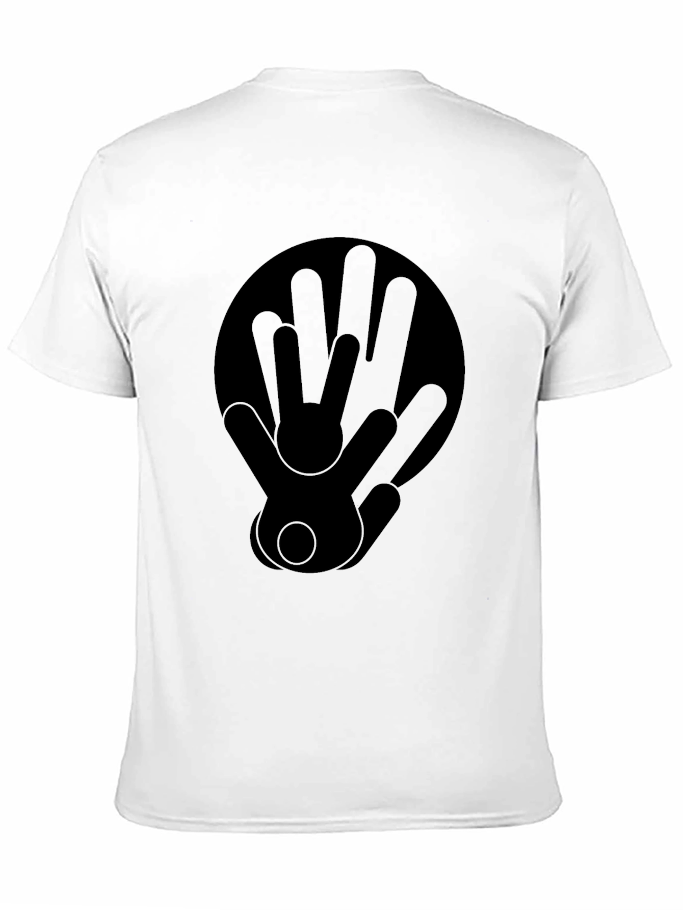 Black Graphic Print Tee - Peace Love Sign Black view 11