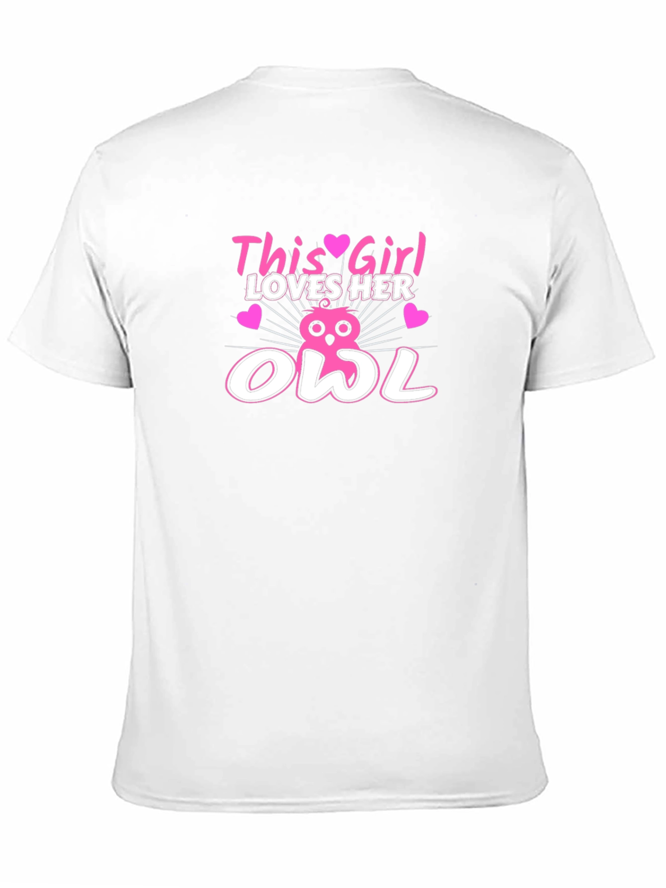 This Girl Loves Her Owl Graphic T-Shirt - Trendy Tee - 11