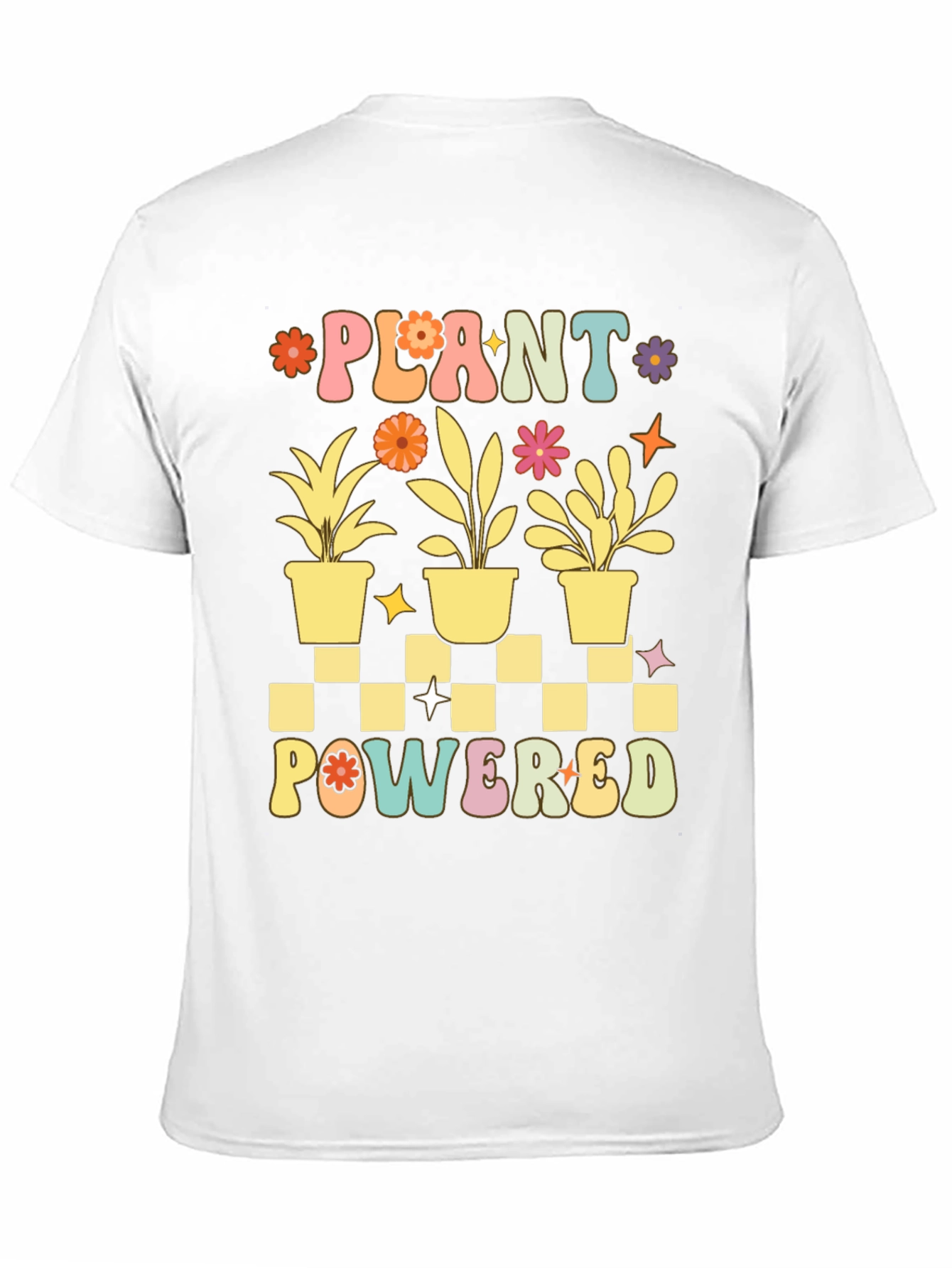 Black Plant Powered Graphic Tee - Black Cotton T-Shirt view 11