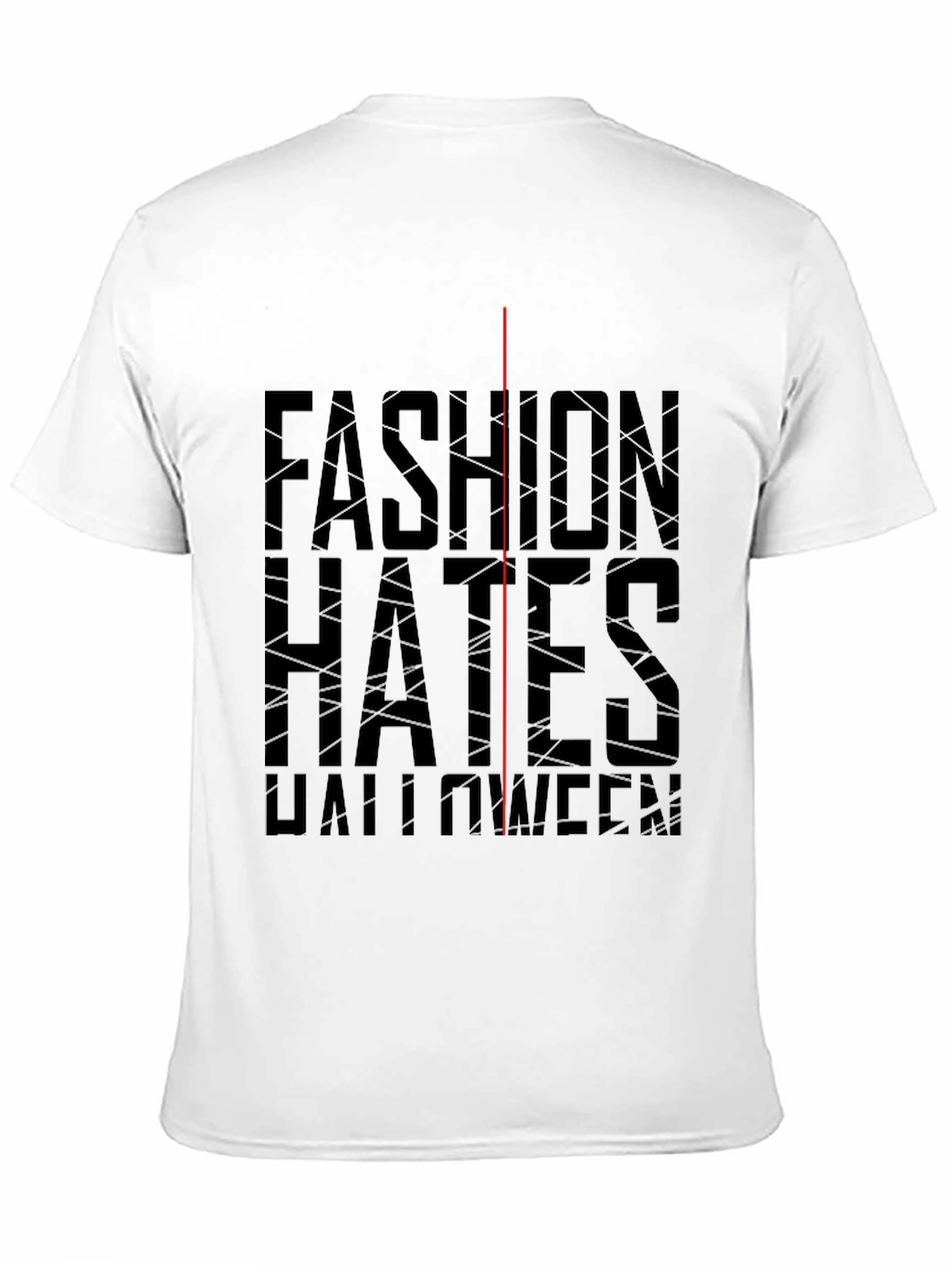 Black Fashion Hates Halloween Black Graphic Tee view 11