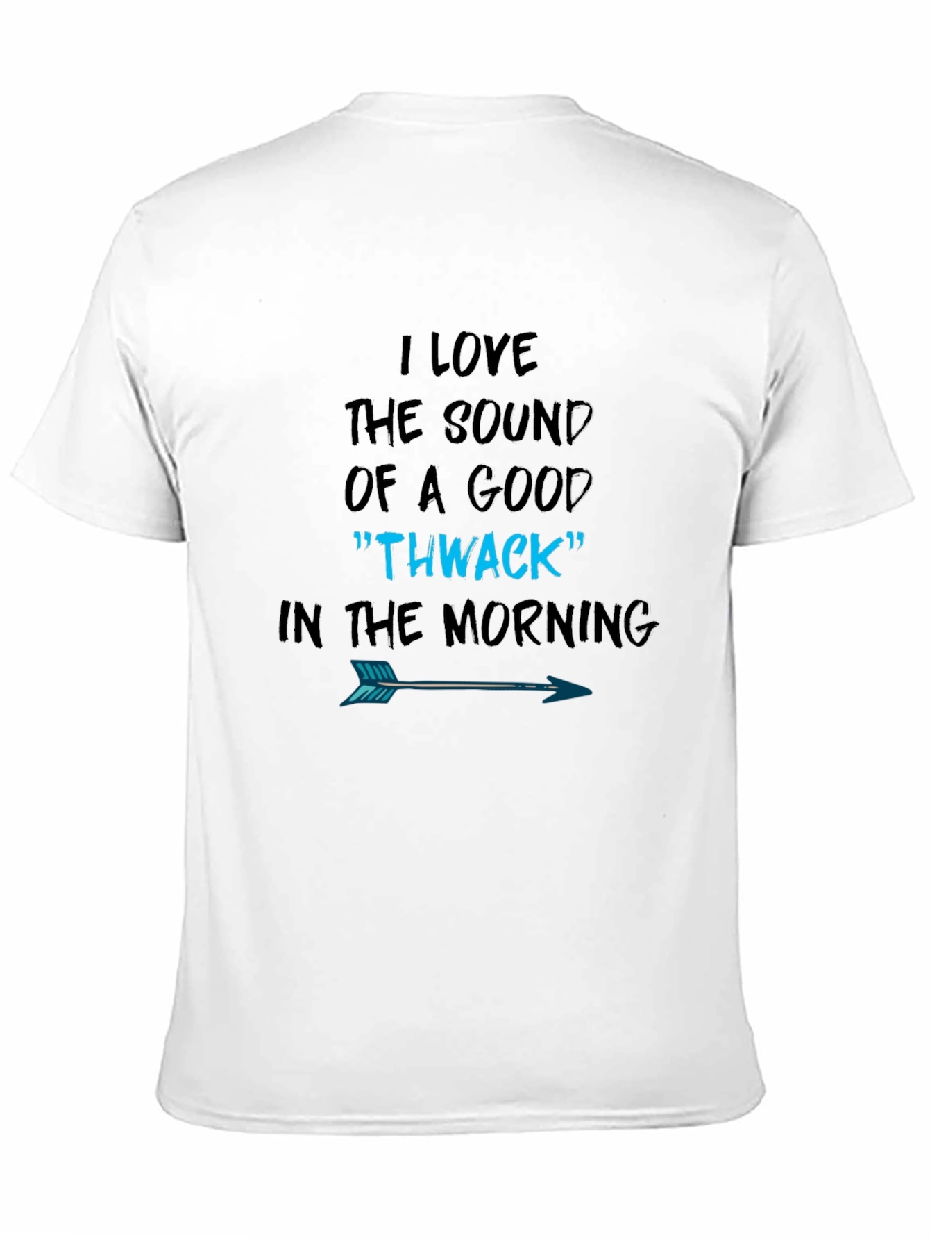 Black I Love the Sound of a Good Thwack T-Shirt view 11