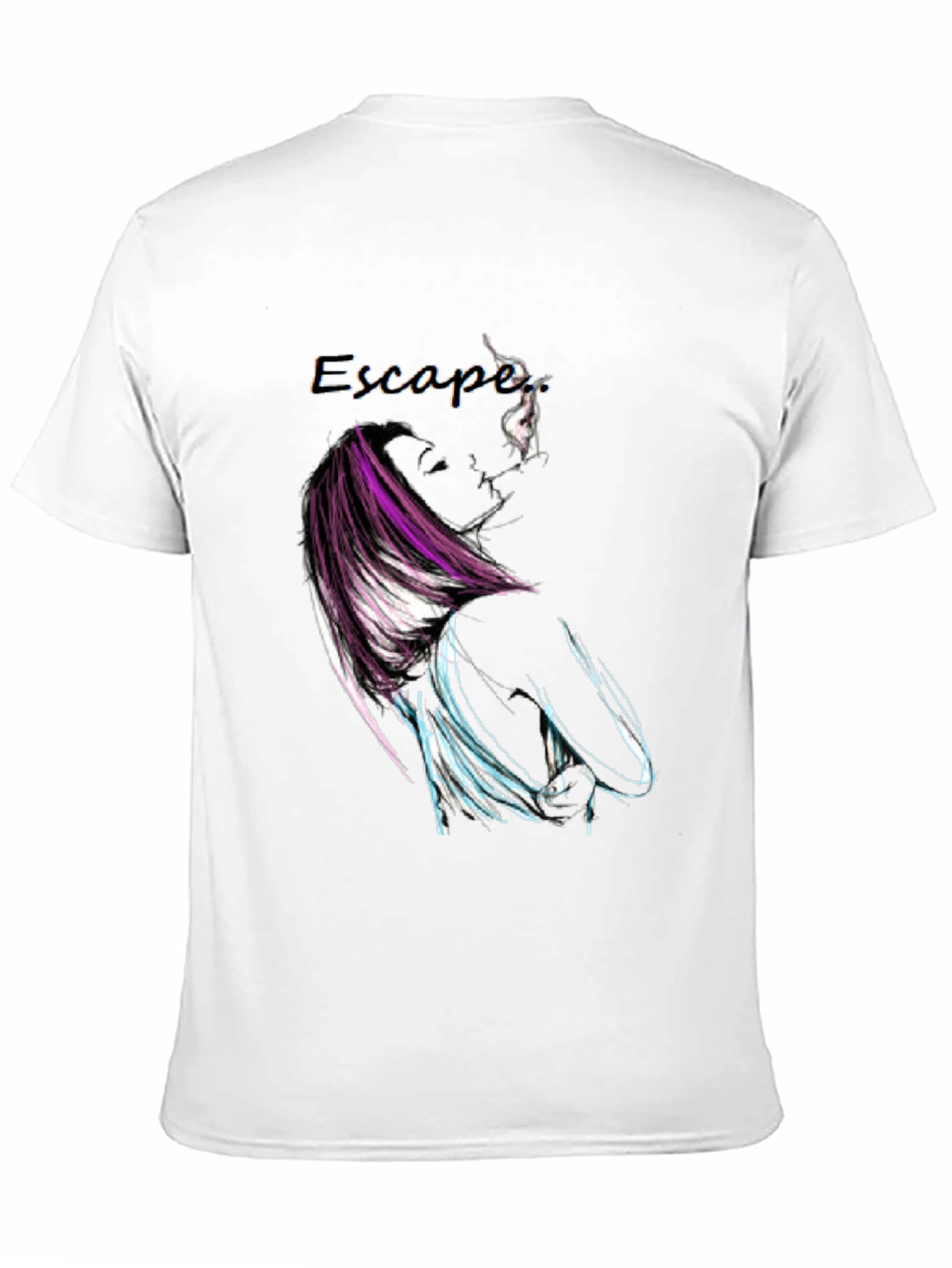 Black Escape Graphic Print Black T-Shirt view 11