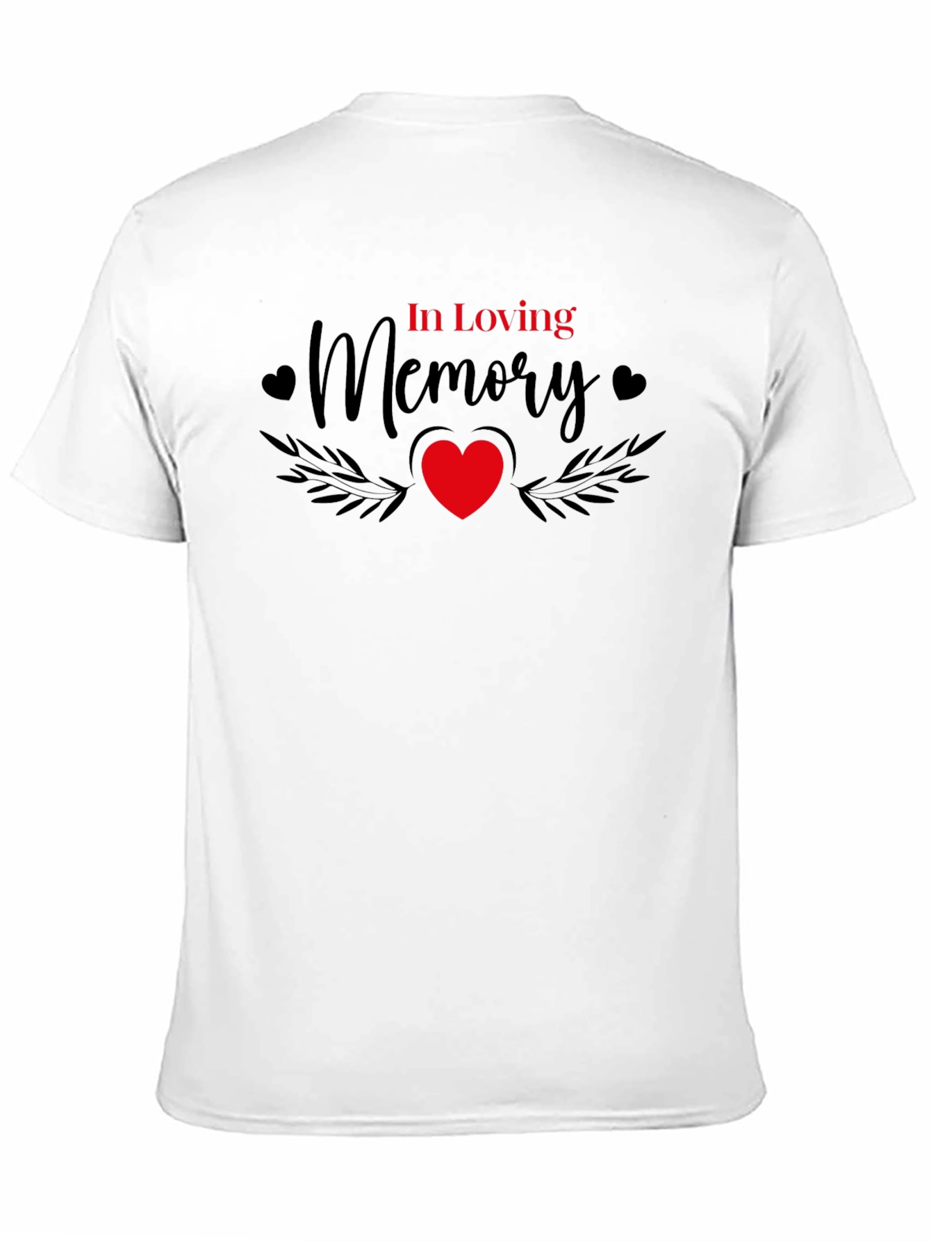 Black In Loving Memory Graphic T-Shirt view 11