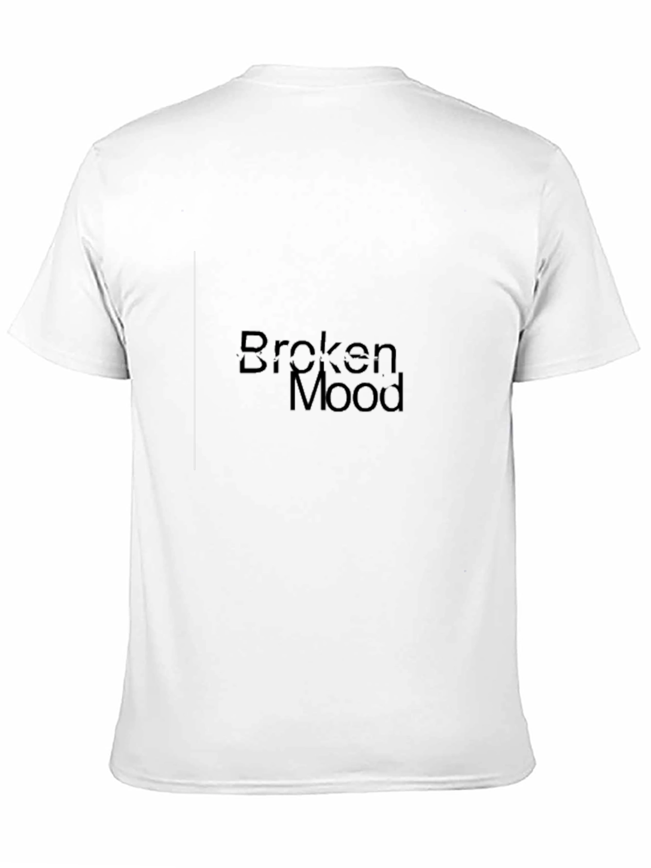 Black Broken Mood Graphic Tee - Black Cotton Blend T-Shirt view 11