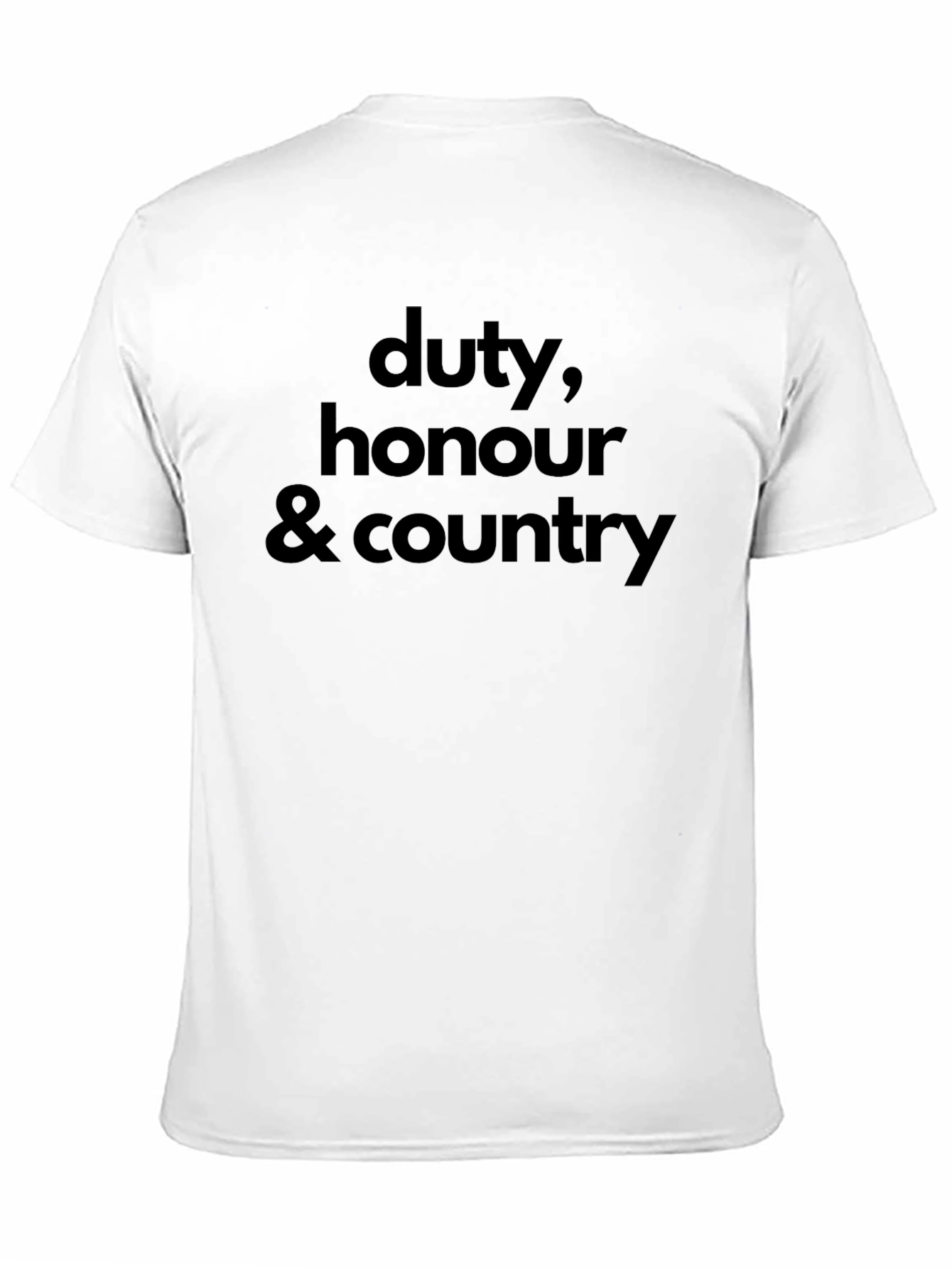 Black Duty, Honour & Country T-Shirt - Classic Patriotic Tee view 11