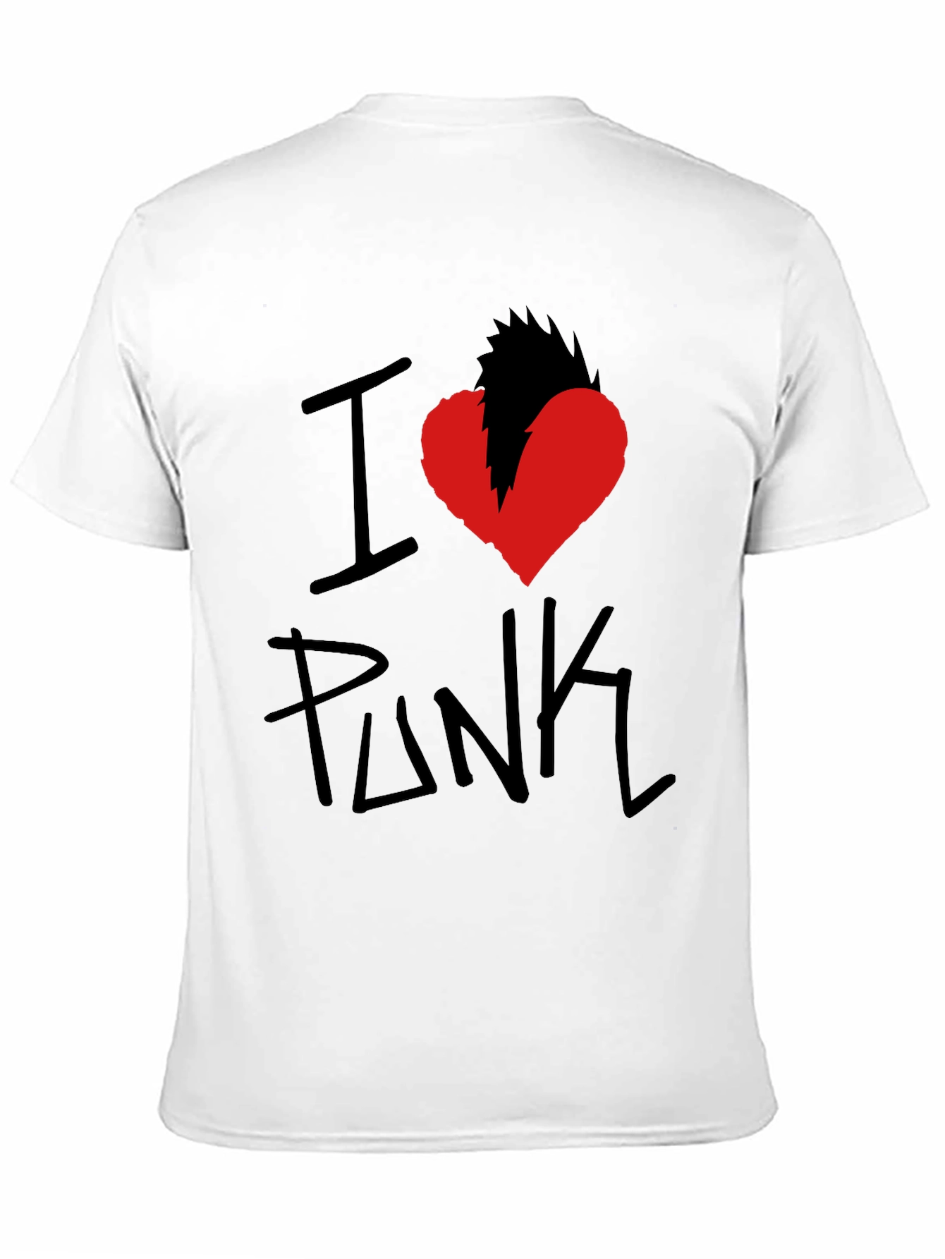 Black I Heart Punk Graphic Tee - Black view 11