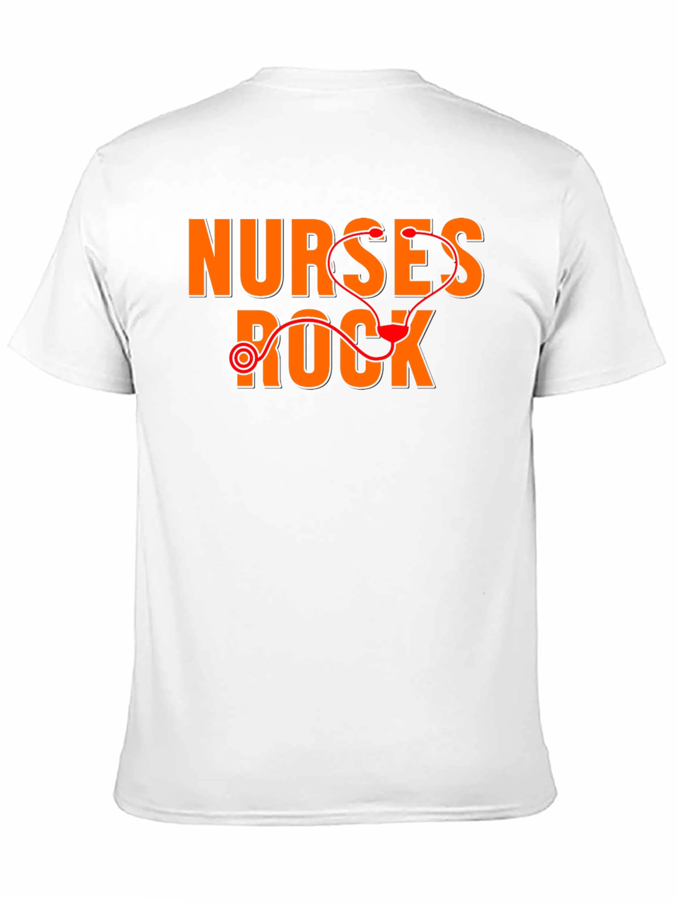 Black Nurses Rock T-Shirt - Medical Stethoscope Graphic Tee view 11