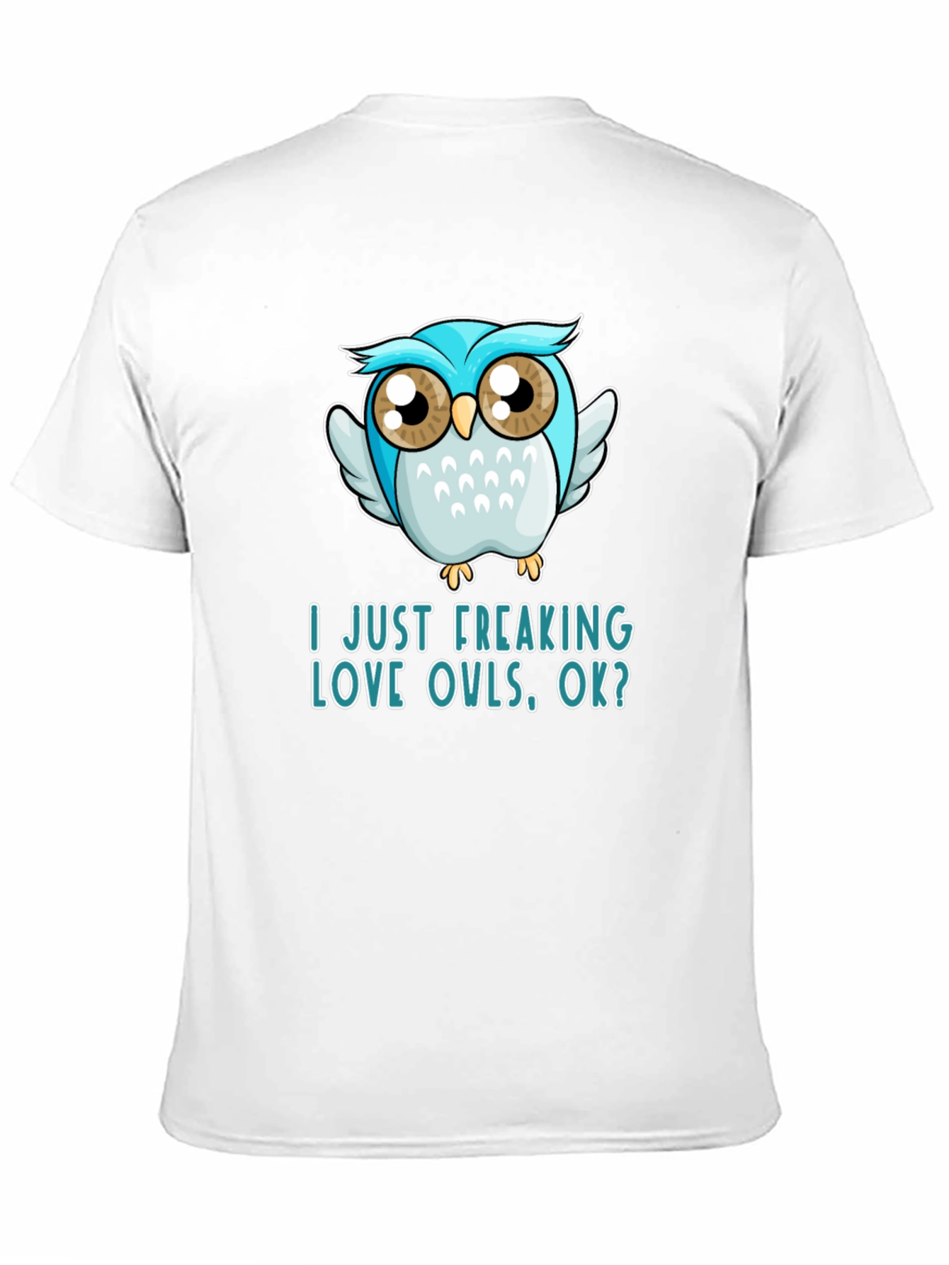 Black I Just Freaking Love Owls T-Shirt view 11