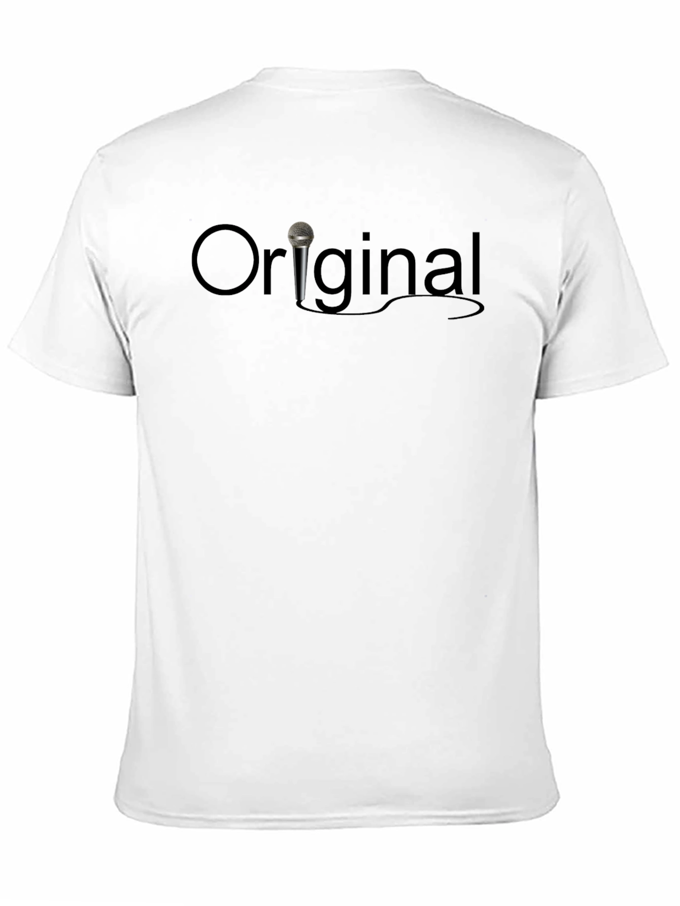 Black Original Microphone Graphic T-Shirt - Classic Black Tee view 11