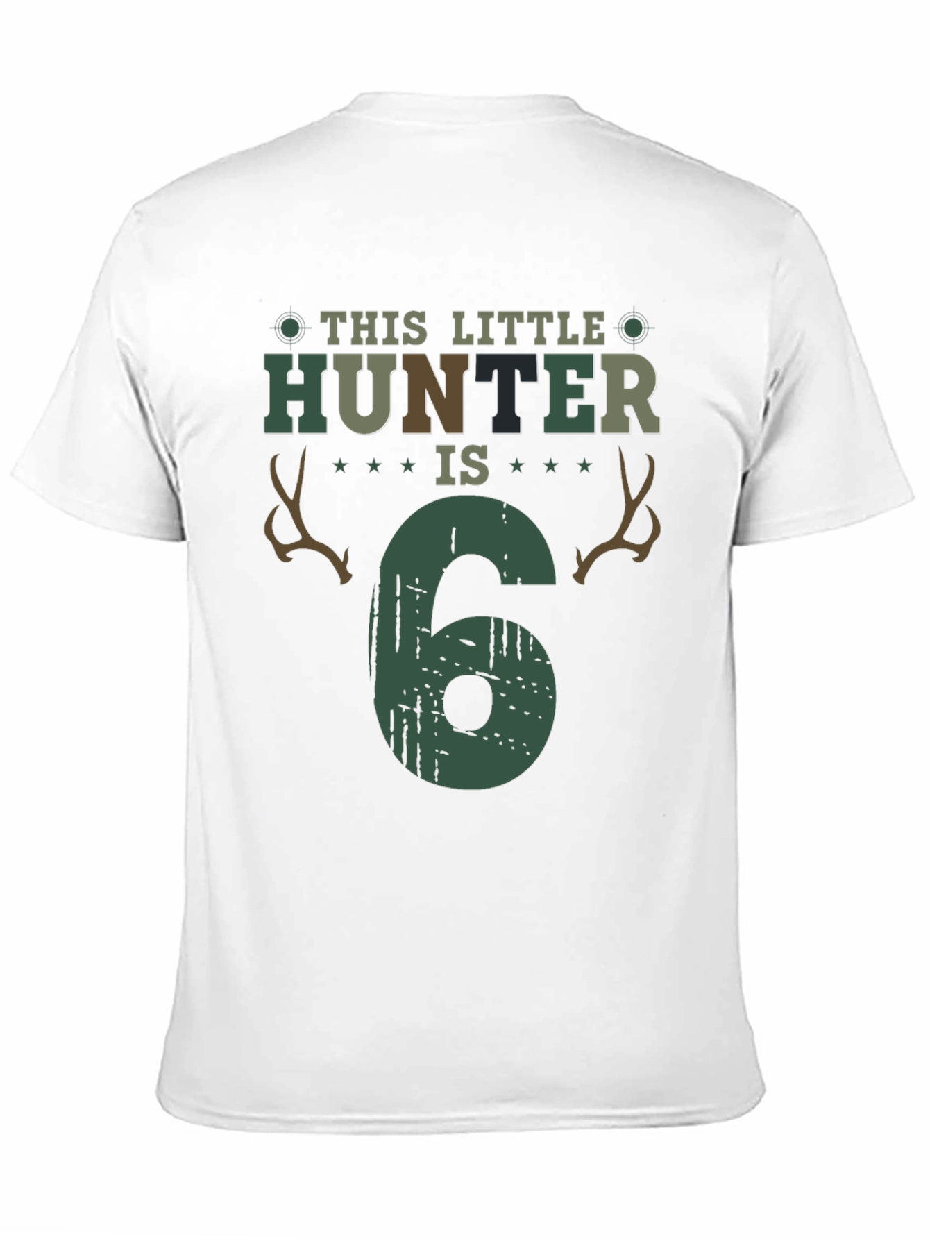 Little Hunter 6th Birthday T-Shirt - 11