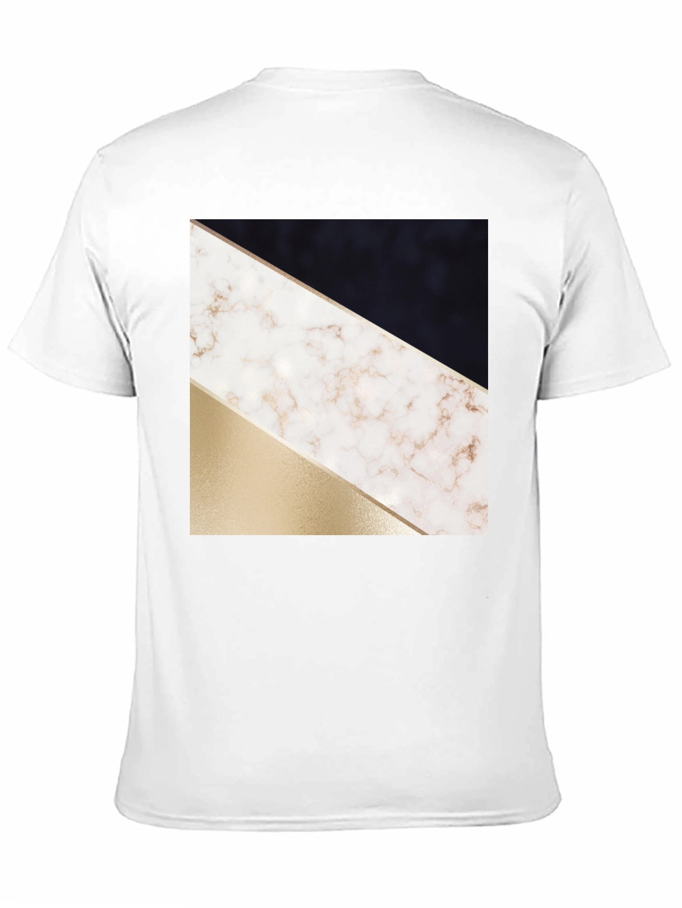 Black Abstract Geometric T-Shirt view 11