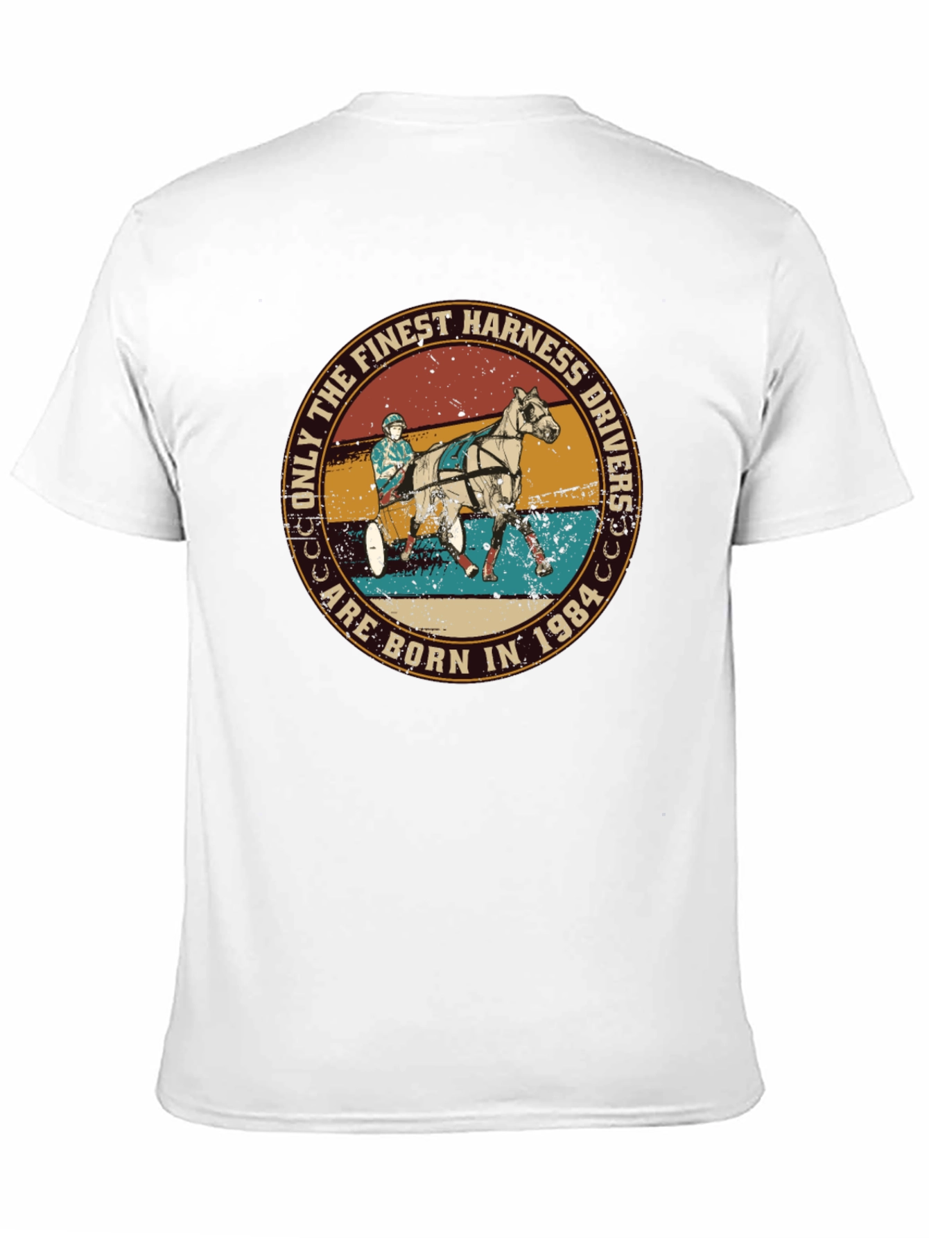 Finest Harness Drivers Born in 1984 Black Tee - 11