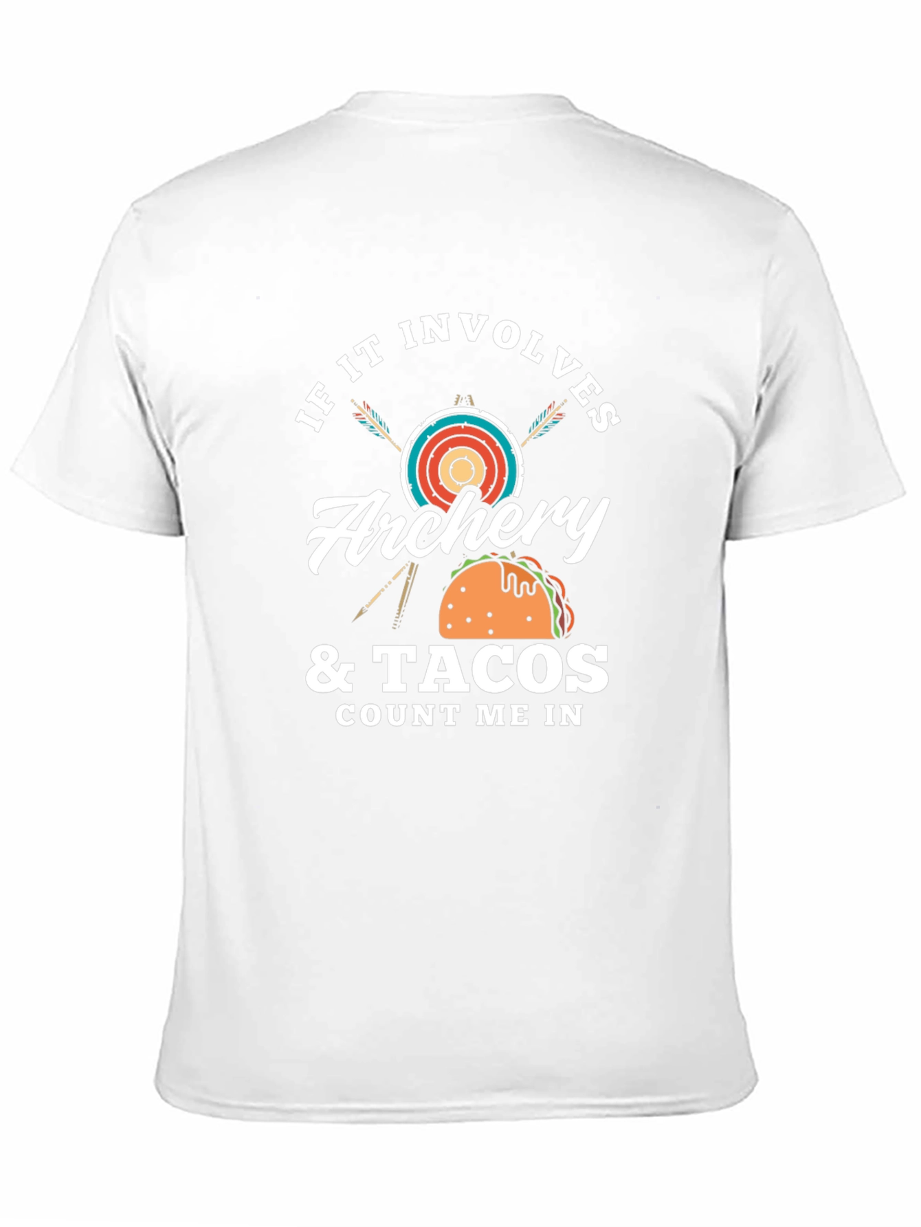 Black Archery & Tacos Men's T-Shirt - Count Me In view 11