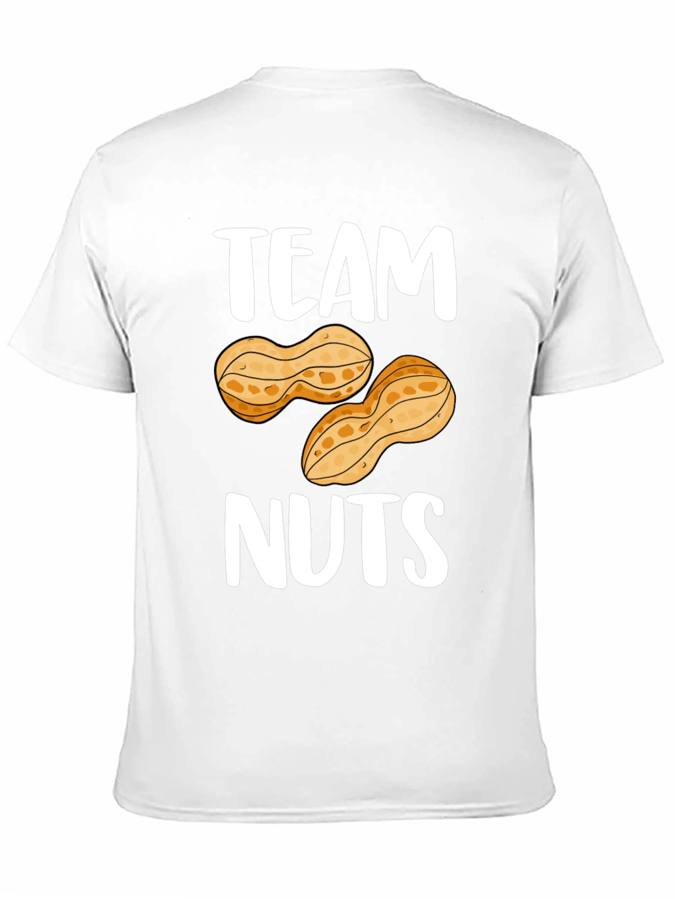Black Team Nuts Graphic T-Shirt - Funny Peanut Tee view 11