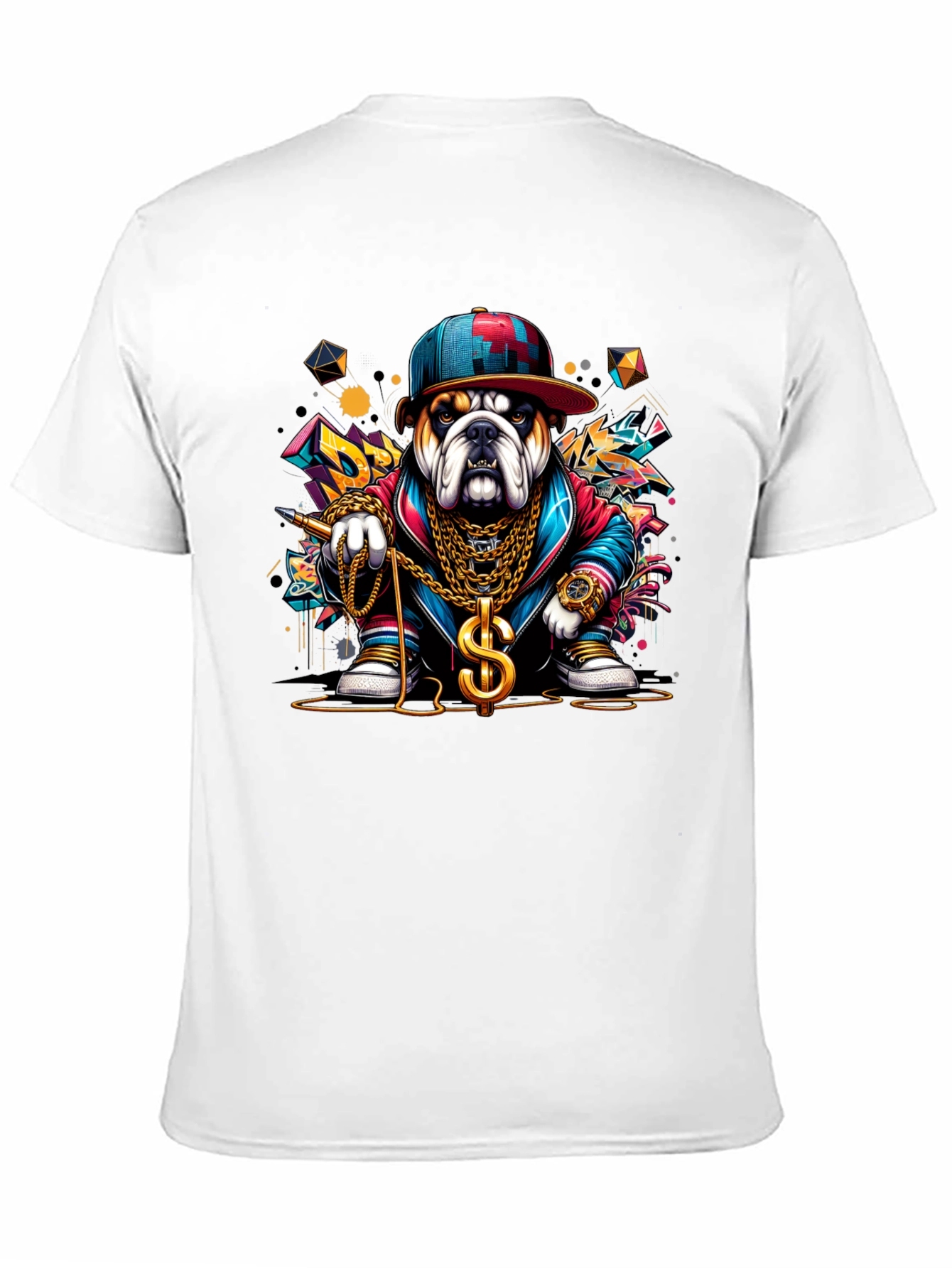 Black Bulldog Rapper Graphic Tee - Urban Style view 11