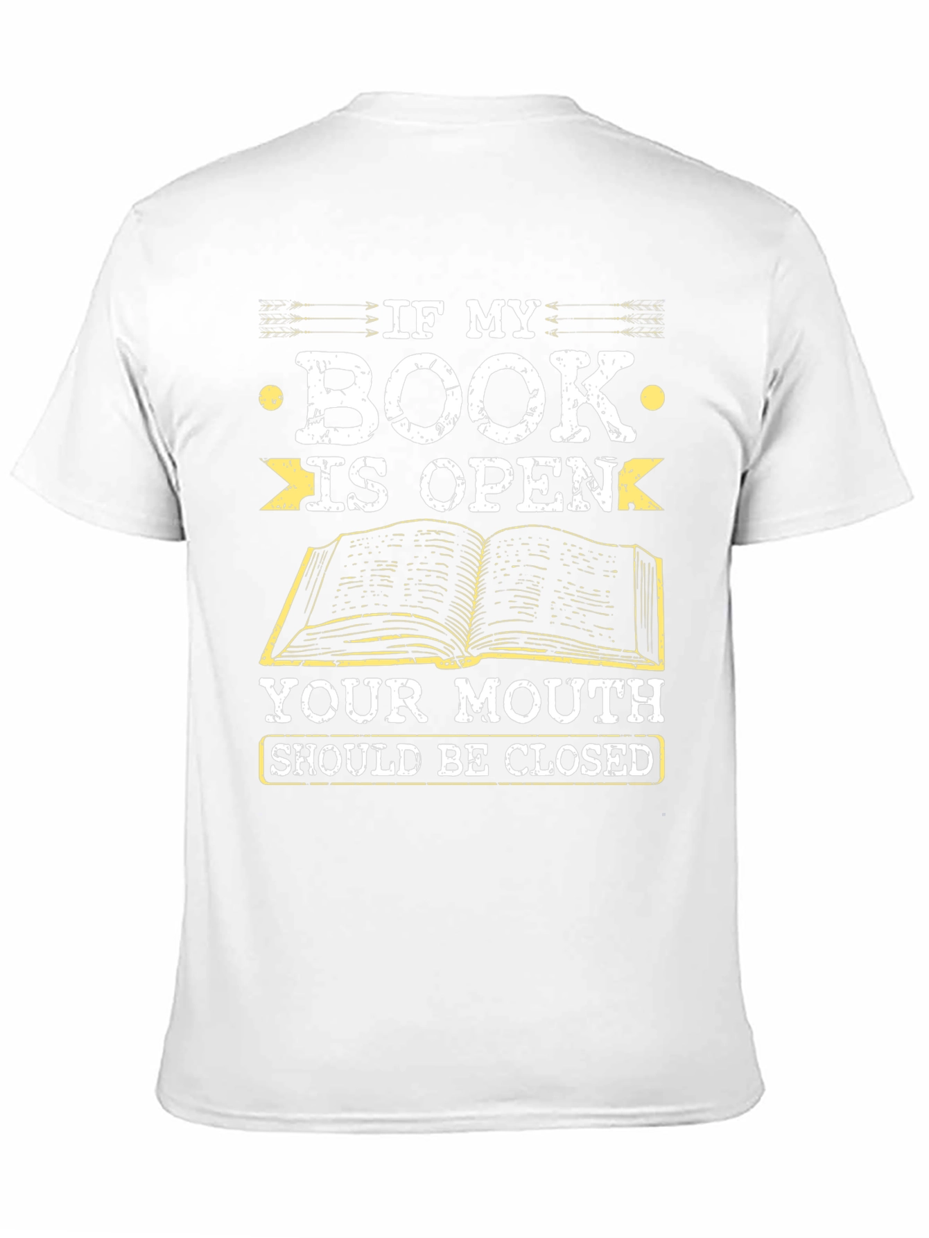 Black Book Lover's T-Shirt: If My Book Is Open view 11
