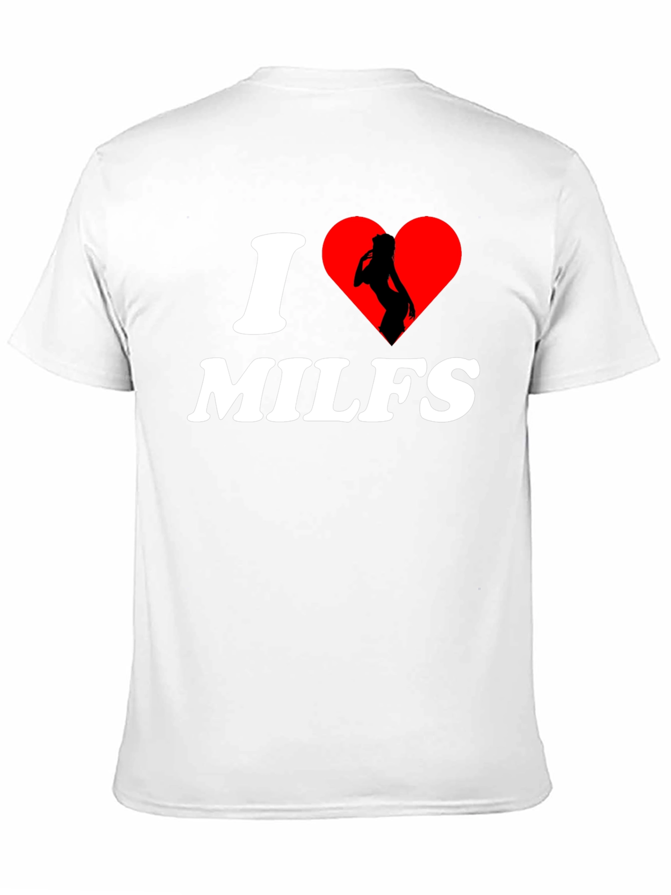 Black I Heart MILFs Graphic T-Shirt - Adult Humor Tee view 11