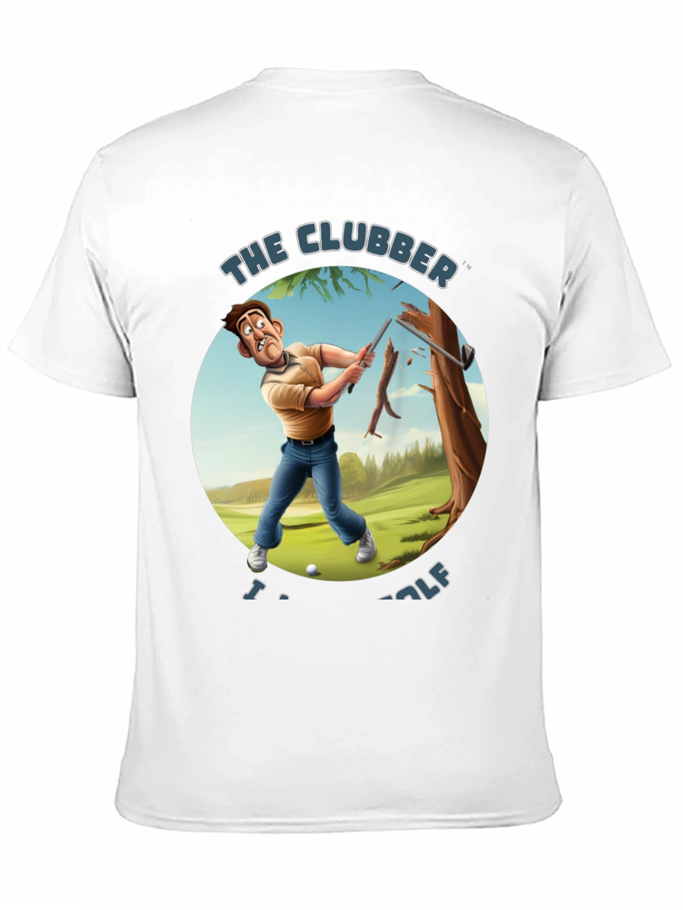 Black The Clubber Funny Golf T-Shirt view 11