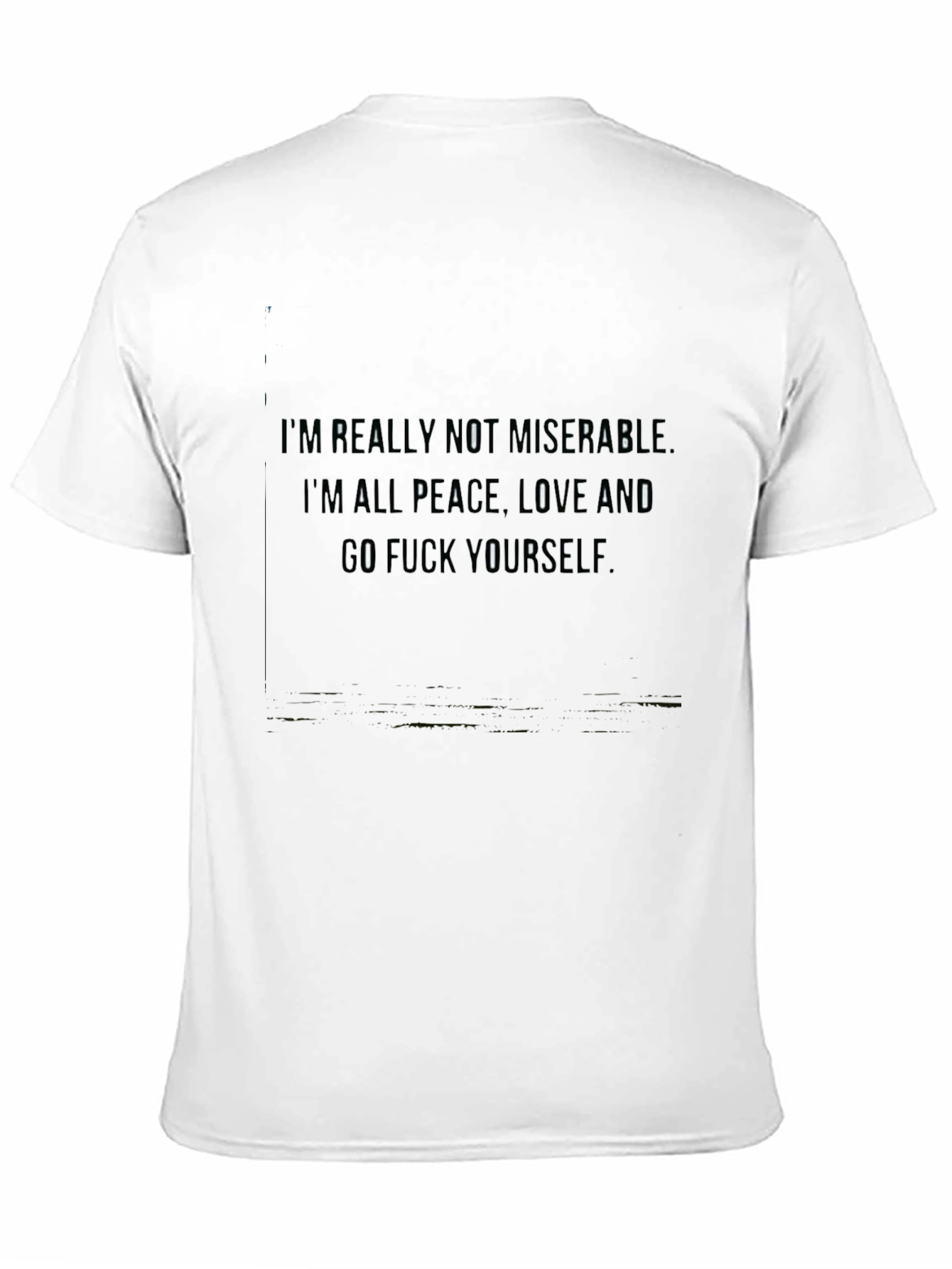 Black Peace Love Go F*ck Yourself Graphic Tee view 11