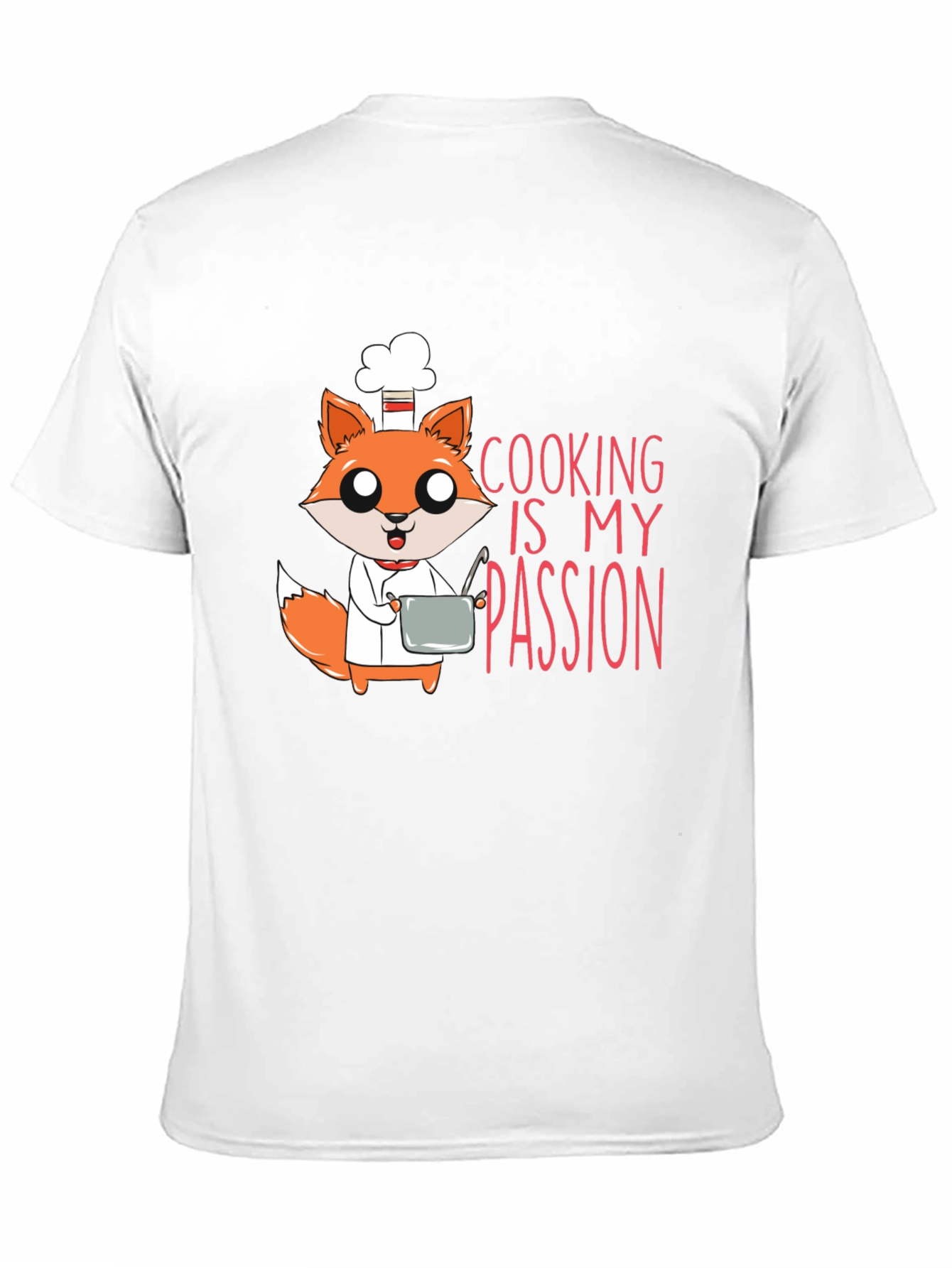 Black Chef Fox T-Shirt - Cooking Is My Passion view 11