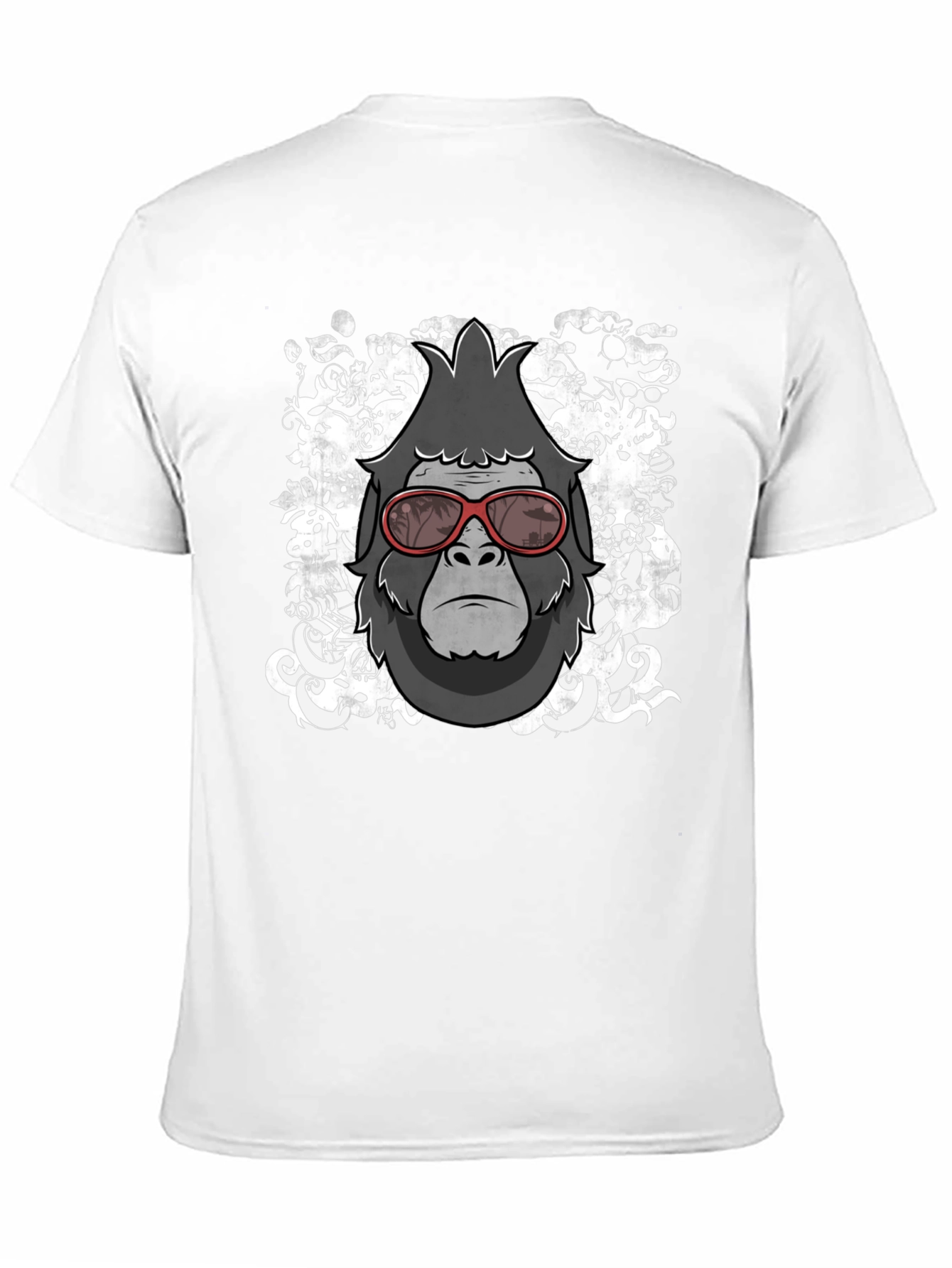 Black Cool Gorilla Graphic Tee - Stylish Men's Black T-Shirt view 11