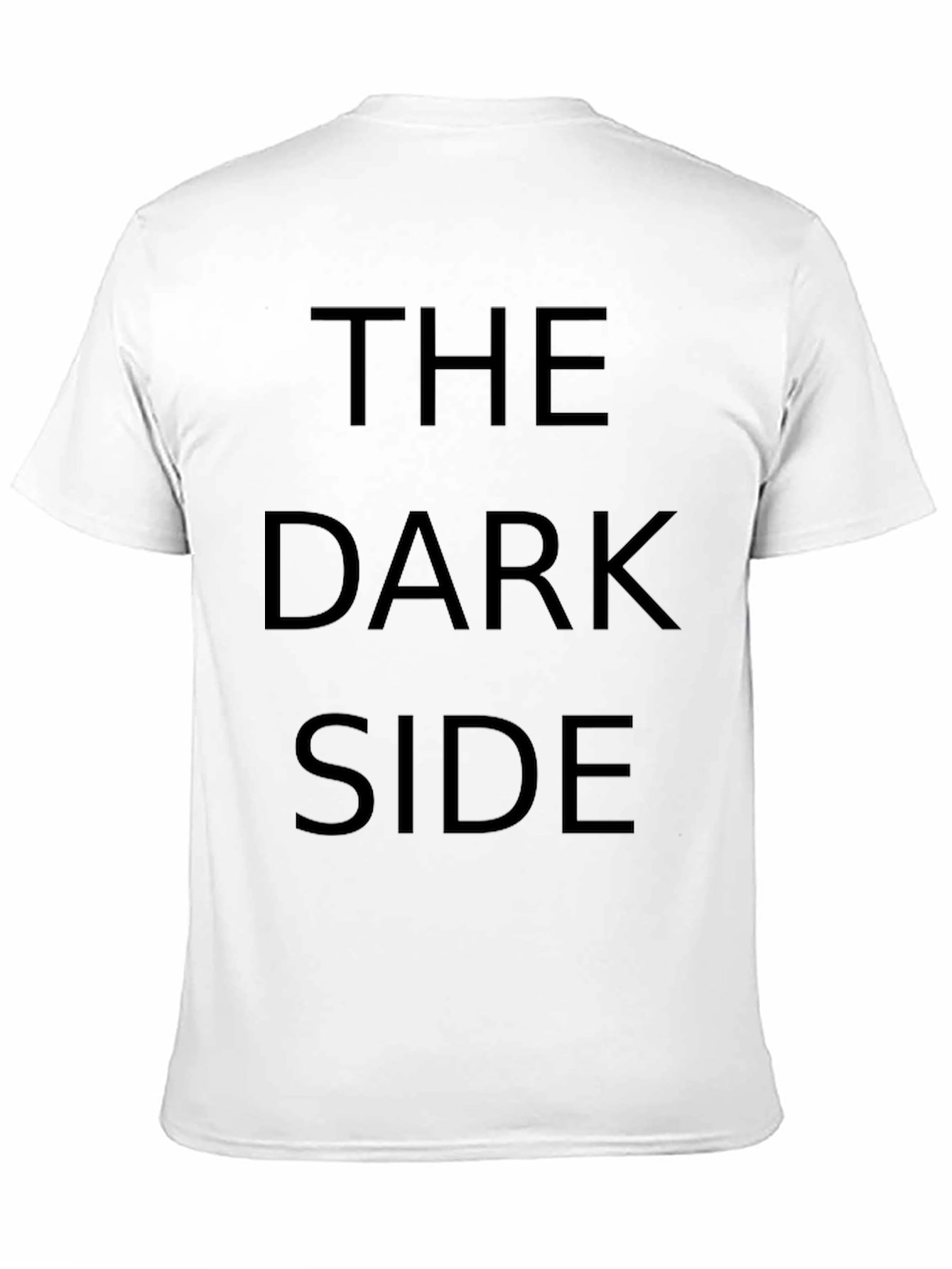 Black The Dark Side Graphic Black T-Shirt view 11