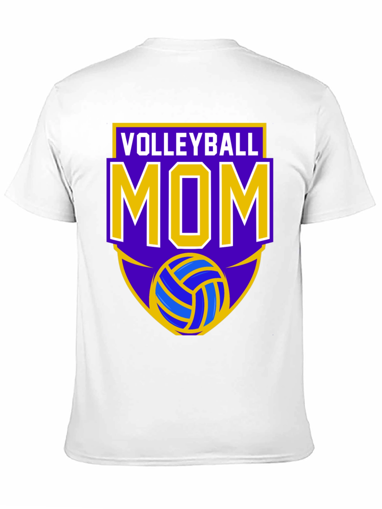Black Volleyball Mom T-Shirt view 11