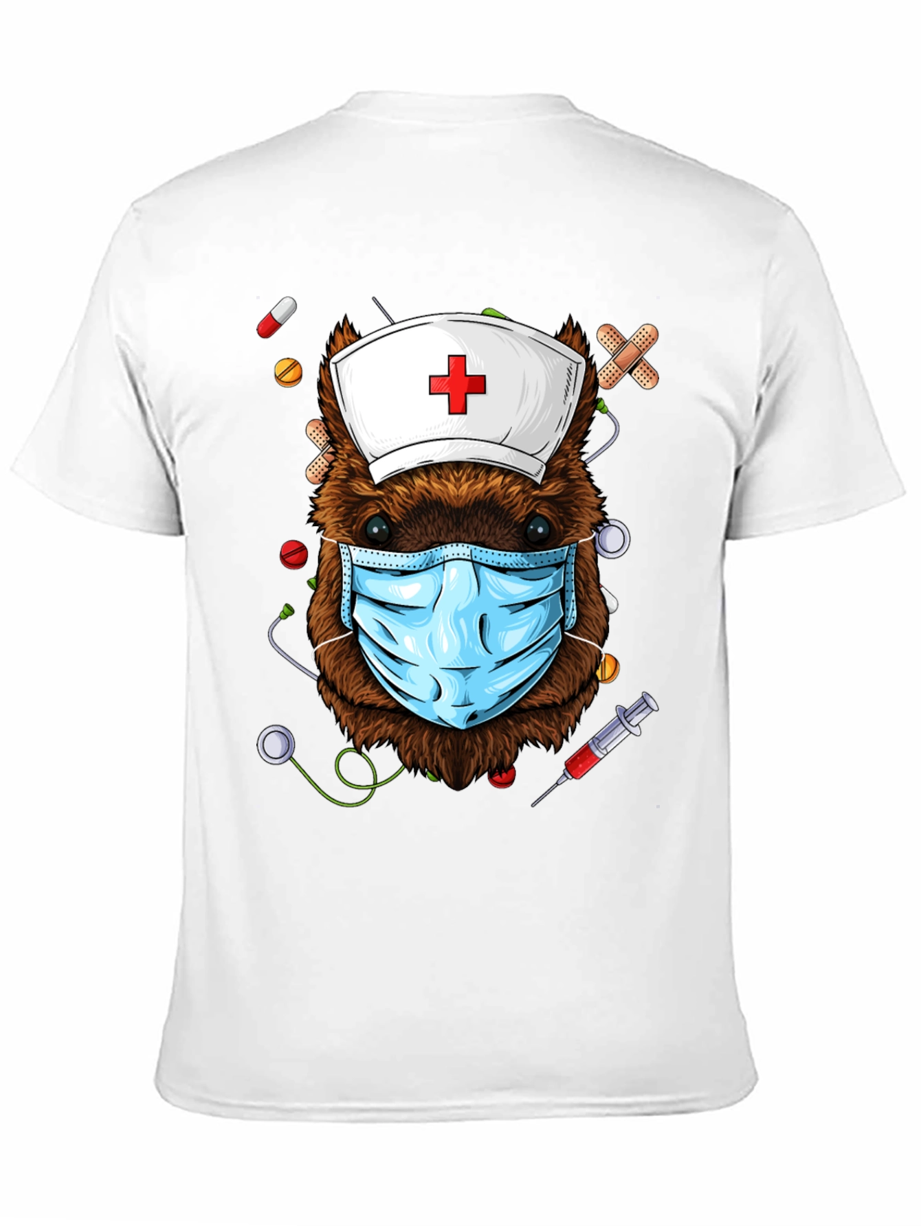 Black Nurse Beaver T-Shirt: Healthcare Hero view 11