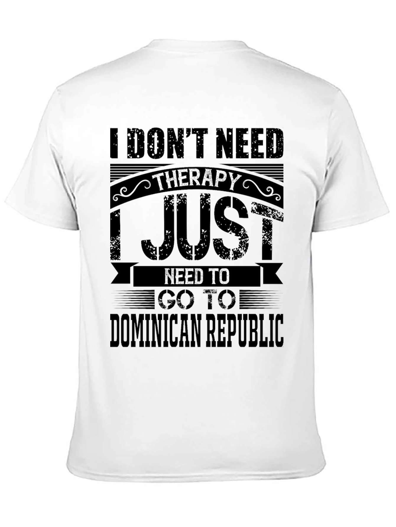 Black Dominican Republic Therapy T-Shirt view 11